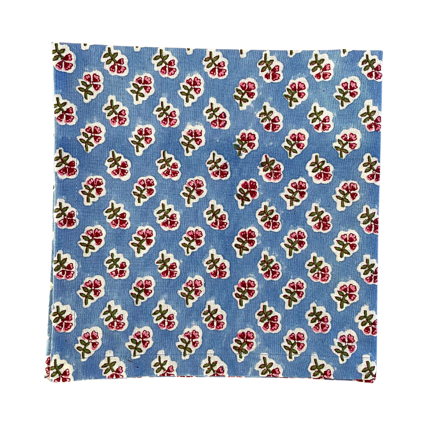 Azure Blue Ditsy Napkins - Set of 4