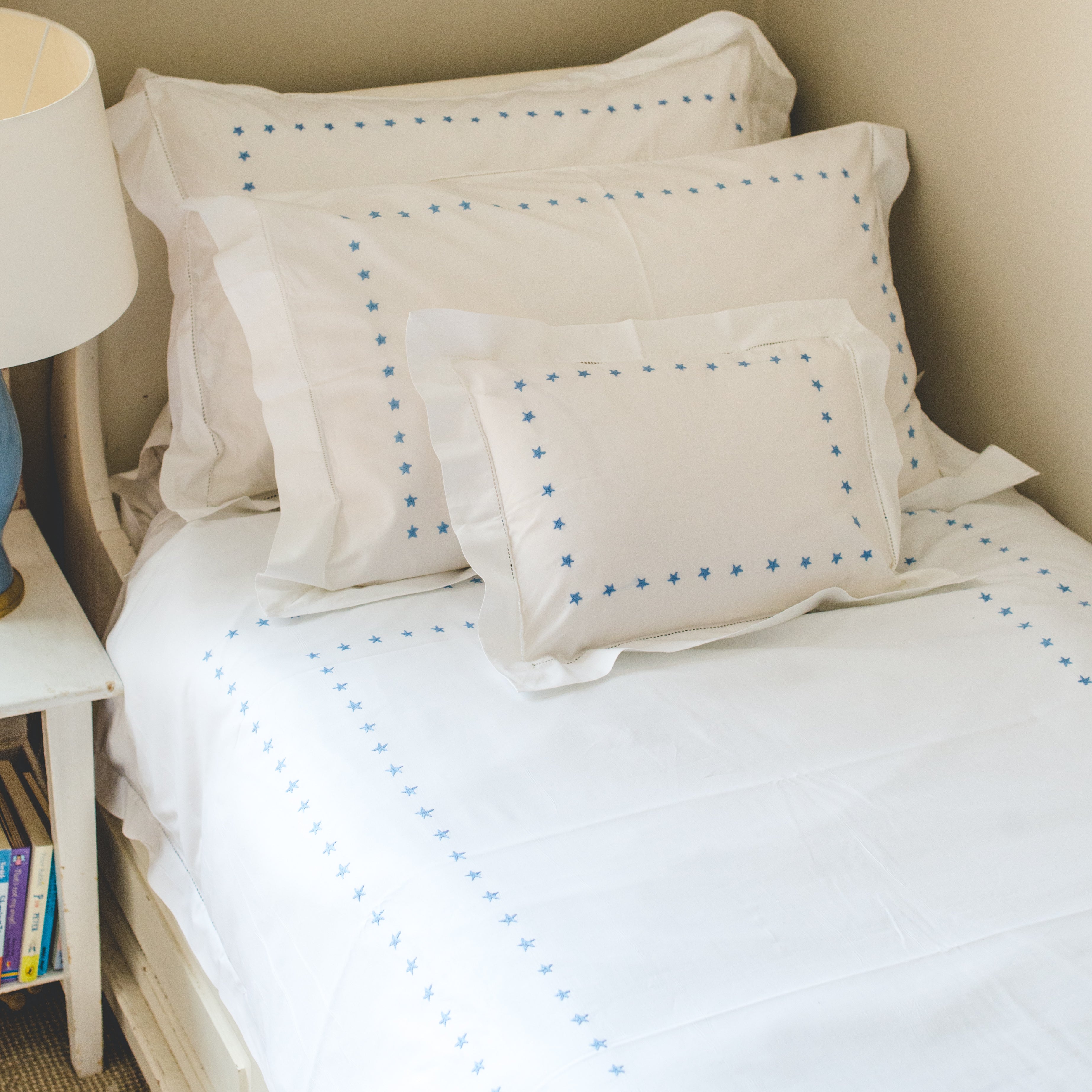 Blue Star Baby Pillowcase