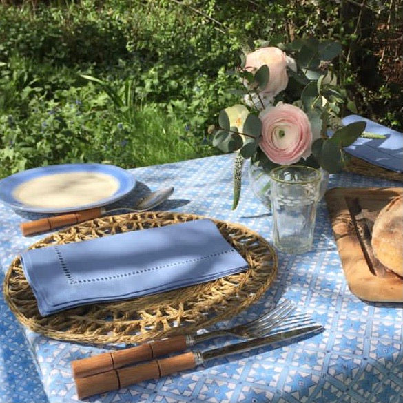 Blue Linen Napkin - Set of 4