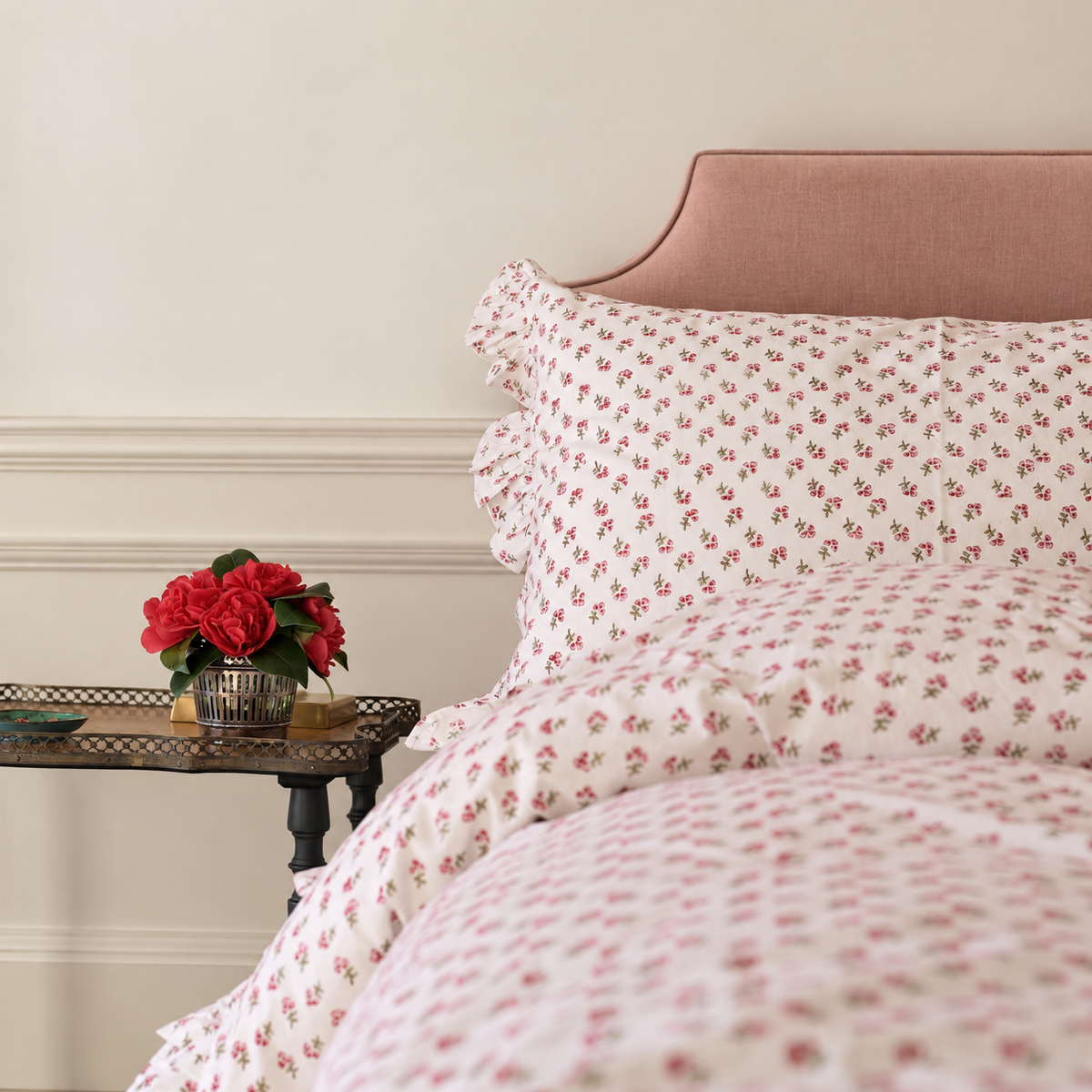 Pink Ditsy Duvet Cover