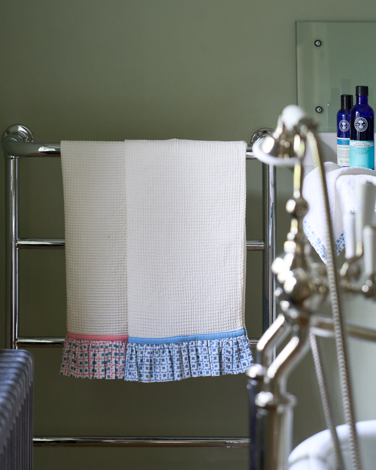 Pink Criss Cross Hand Towel