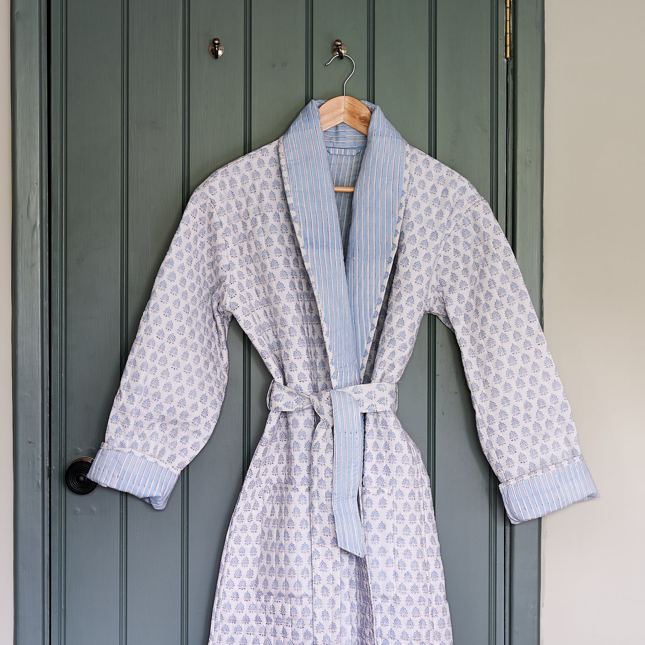 Adult Blue Pomily Dressing Gown