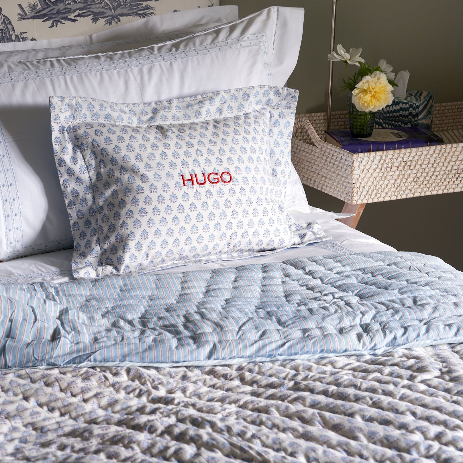 Blue Pomily Quilt