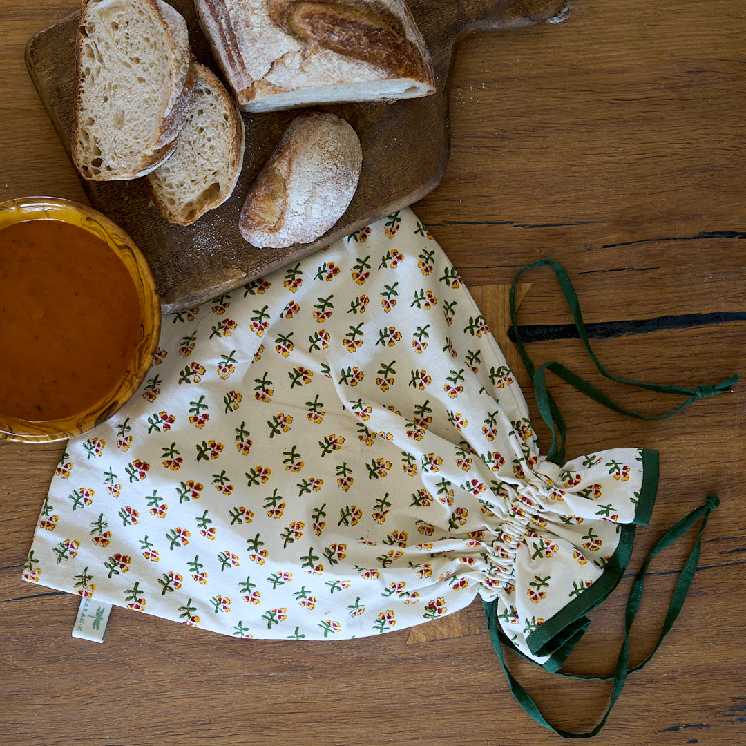 Yellow Ditsy Bread Bag