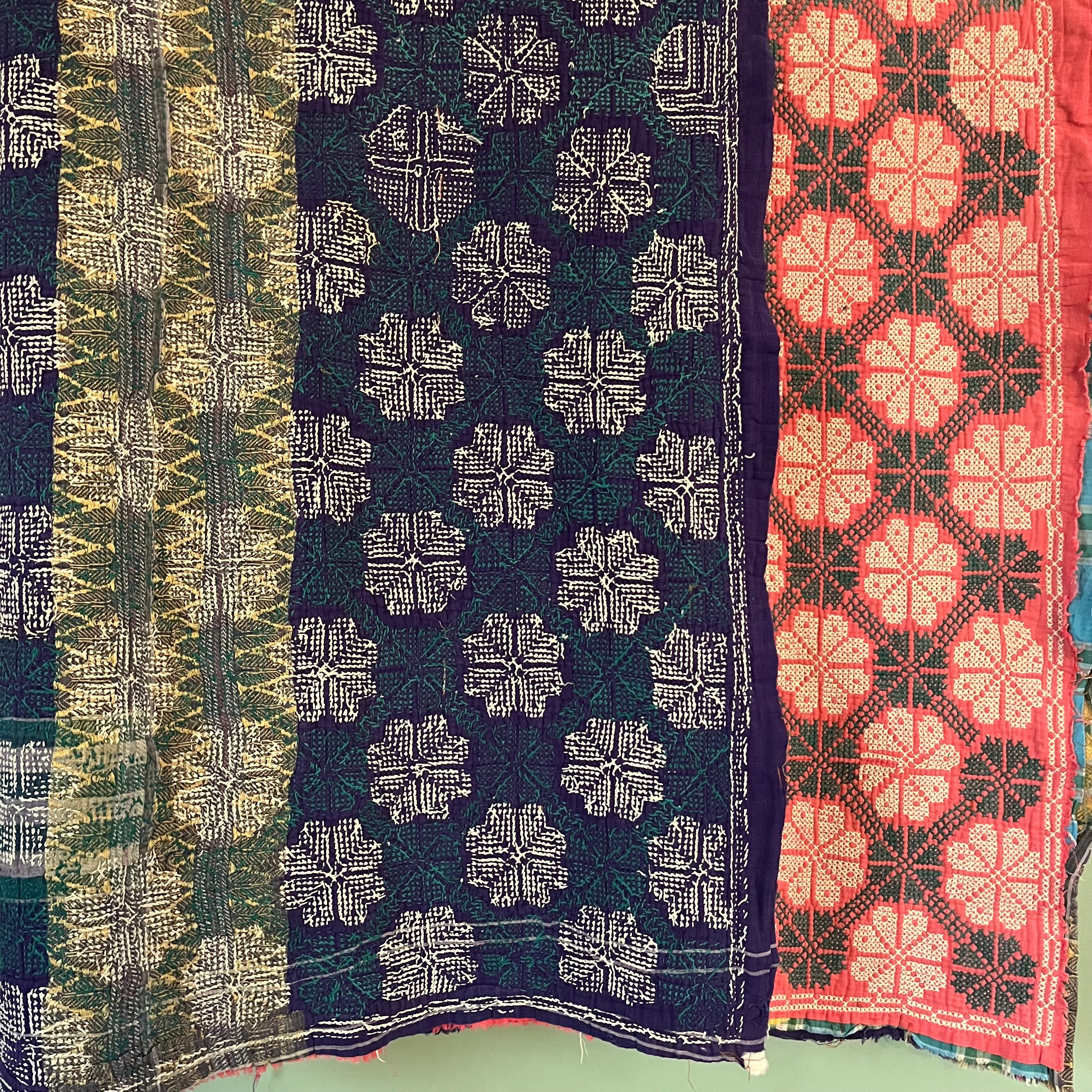 FRINGED CROSS STITCH THROW