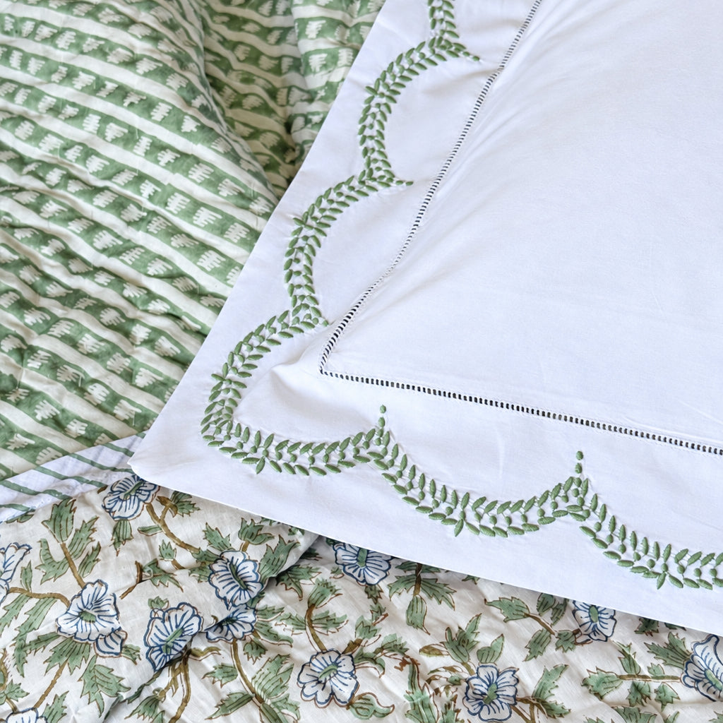 Sage Green Jemima Duvet Cover