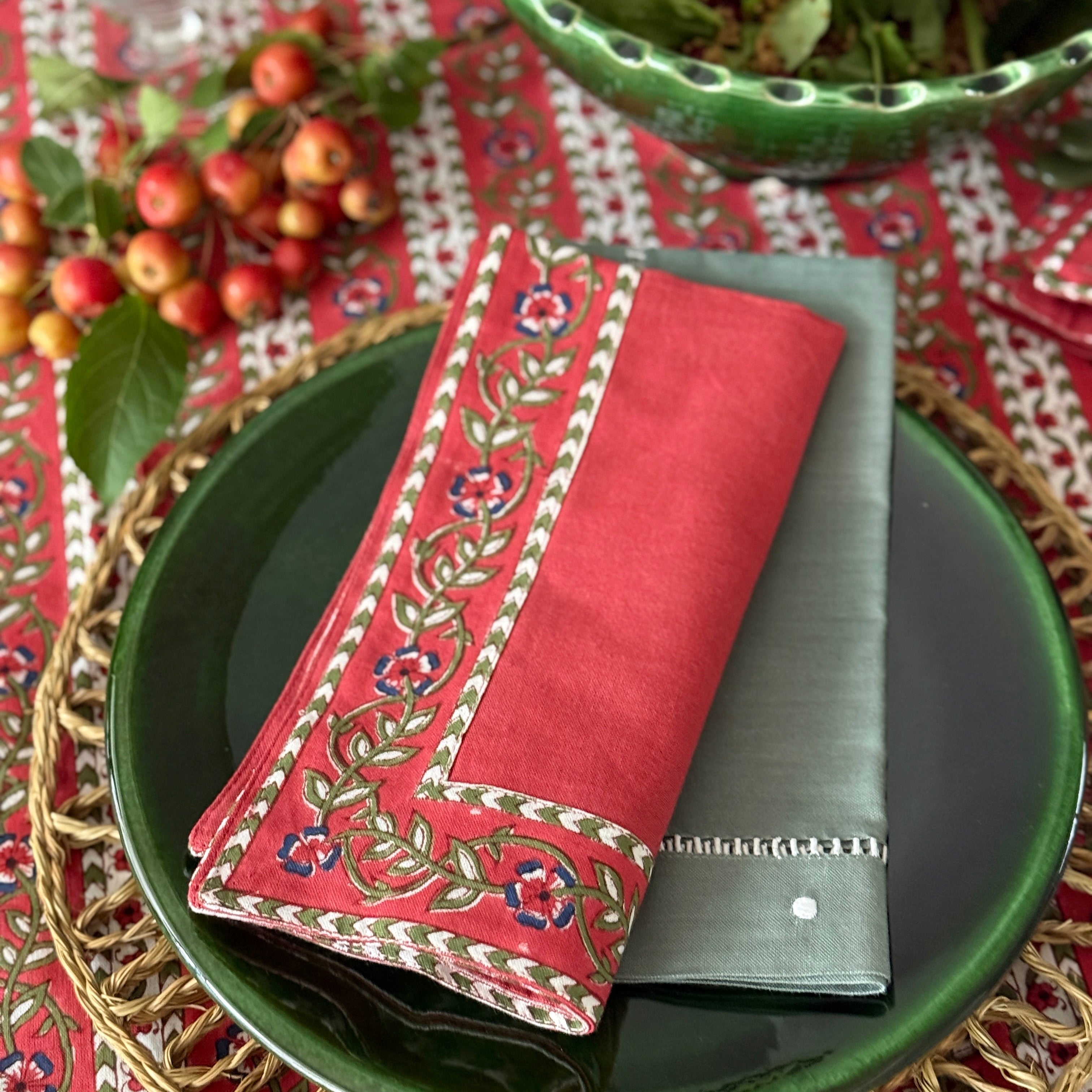 Folk Napkins - Set of 4