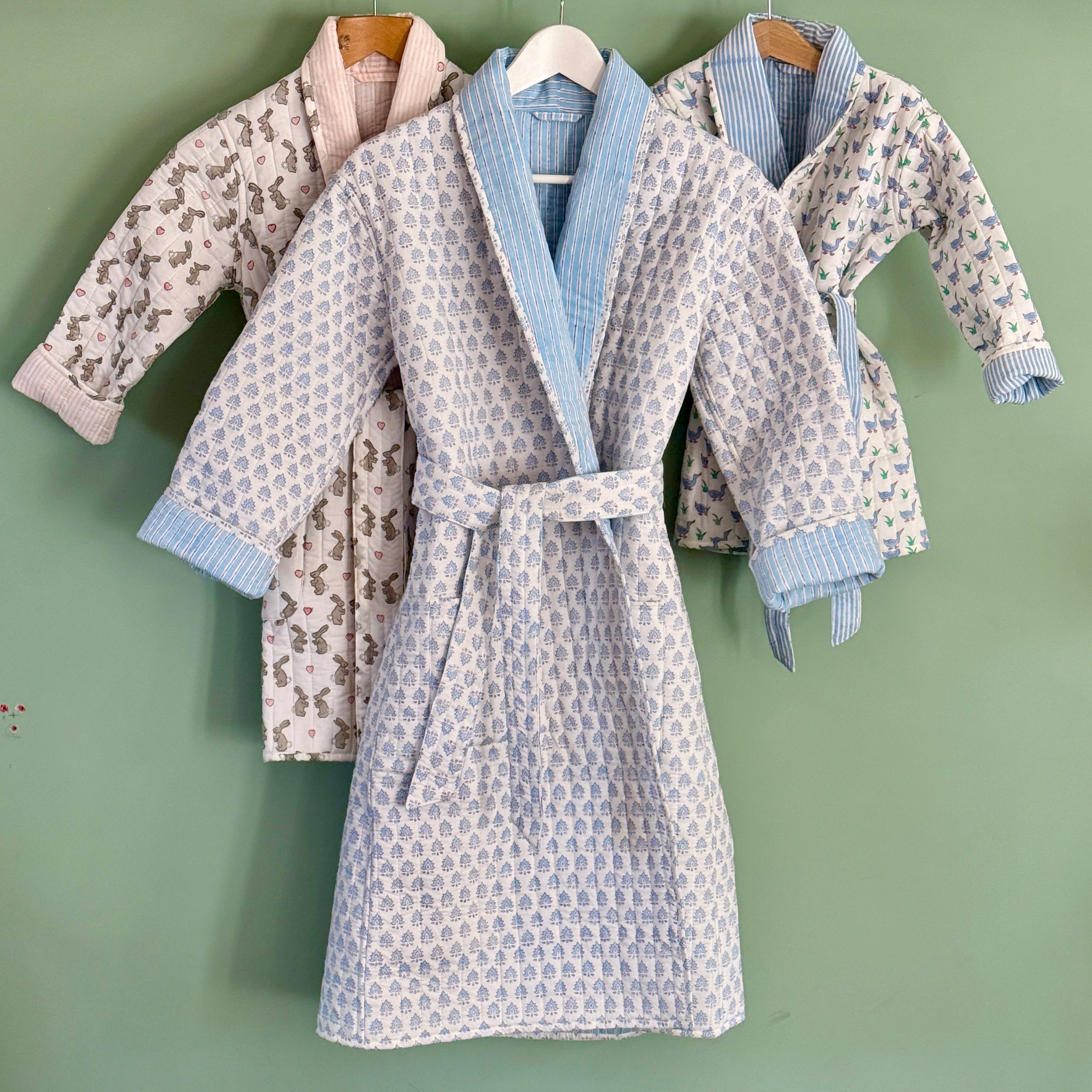 Children's Blue Pomily Dressing Gown