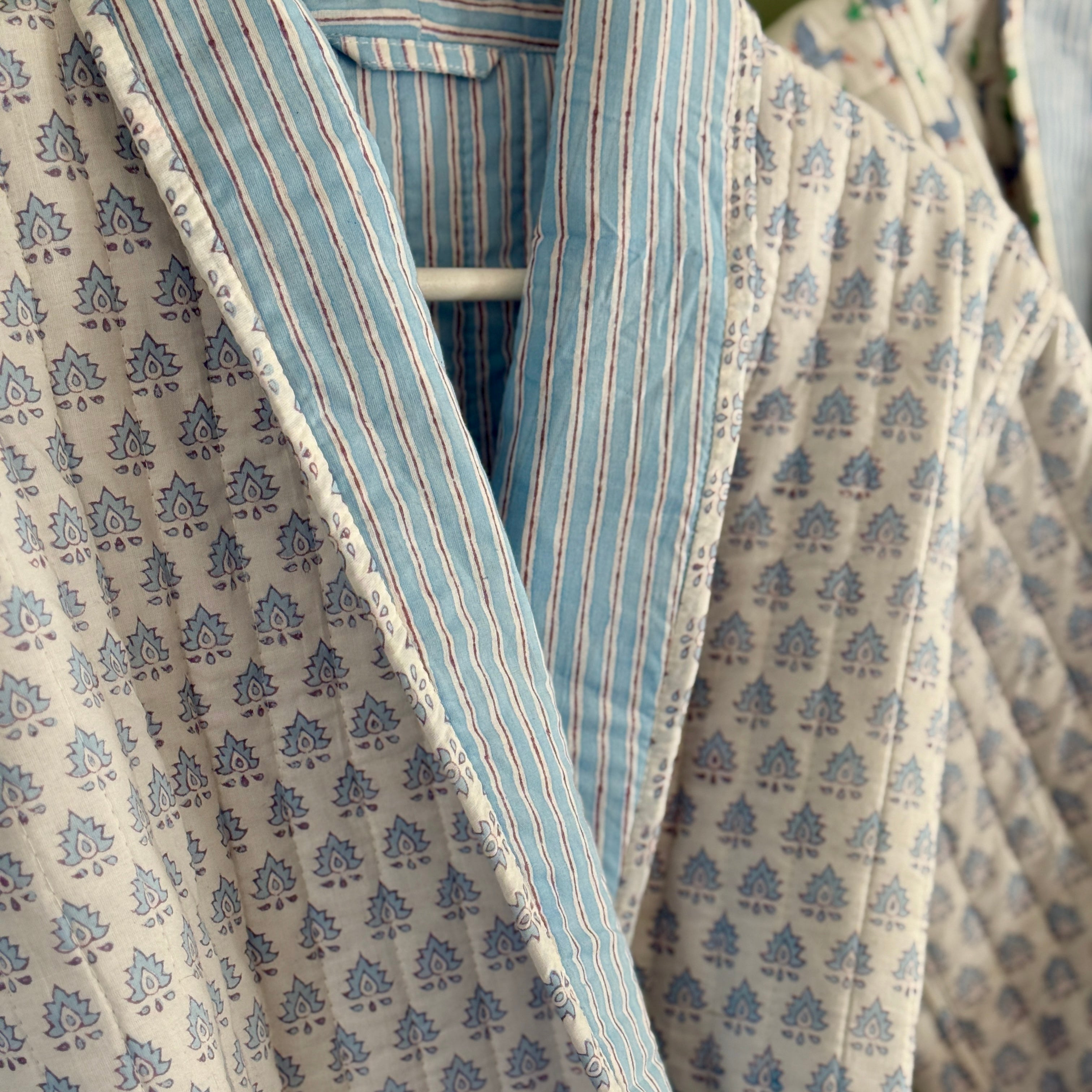 Children's Blue Pomily Dressing Gown