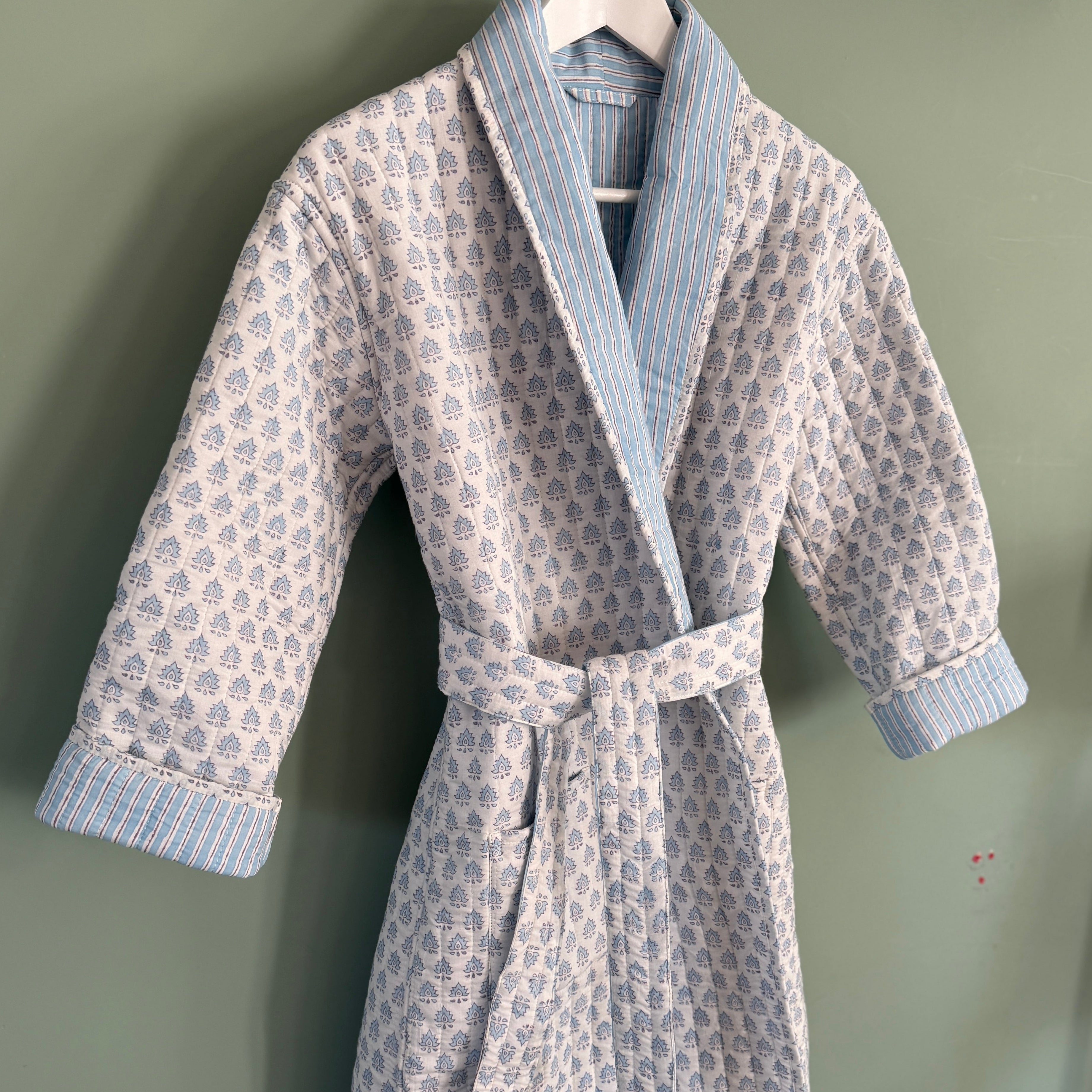 Children's Blue Pomily Dressing Gown