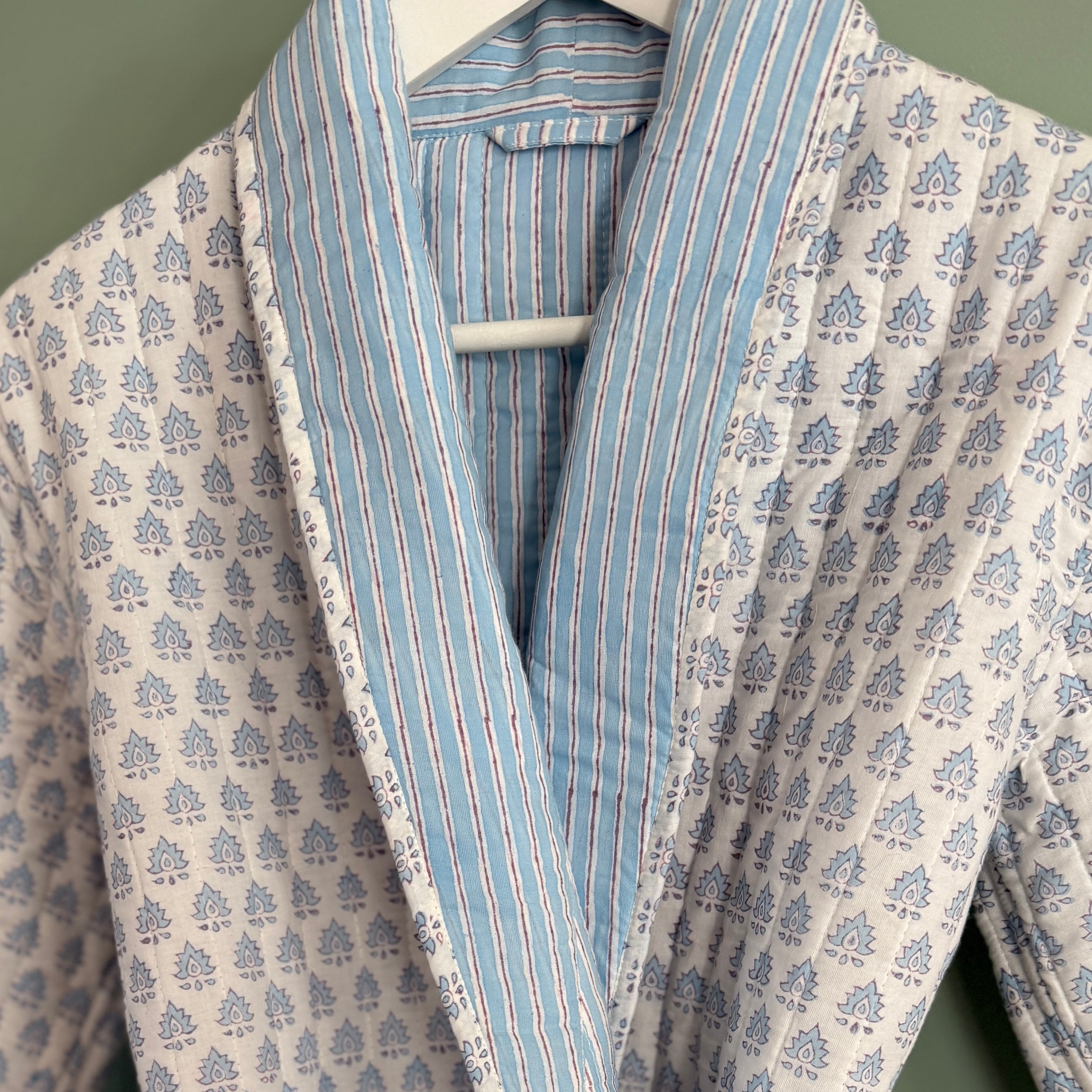 Children's Blue Pomily Dressing Gown