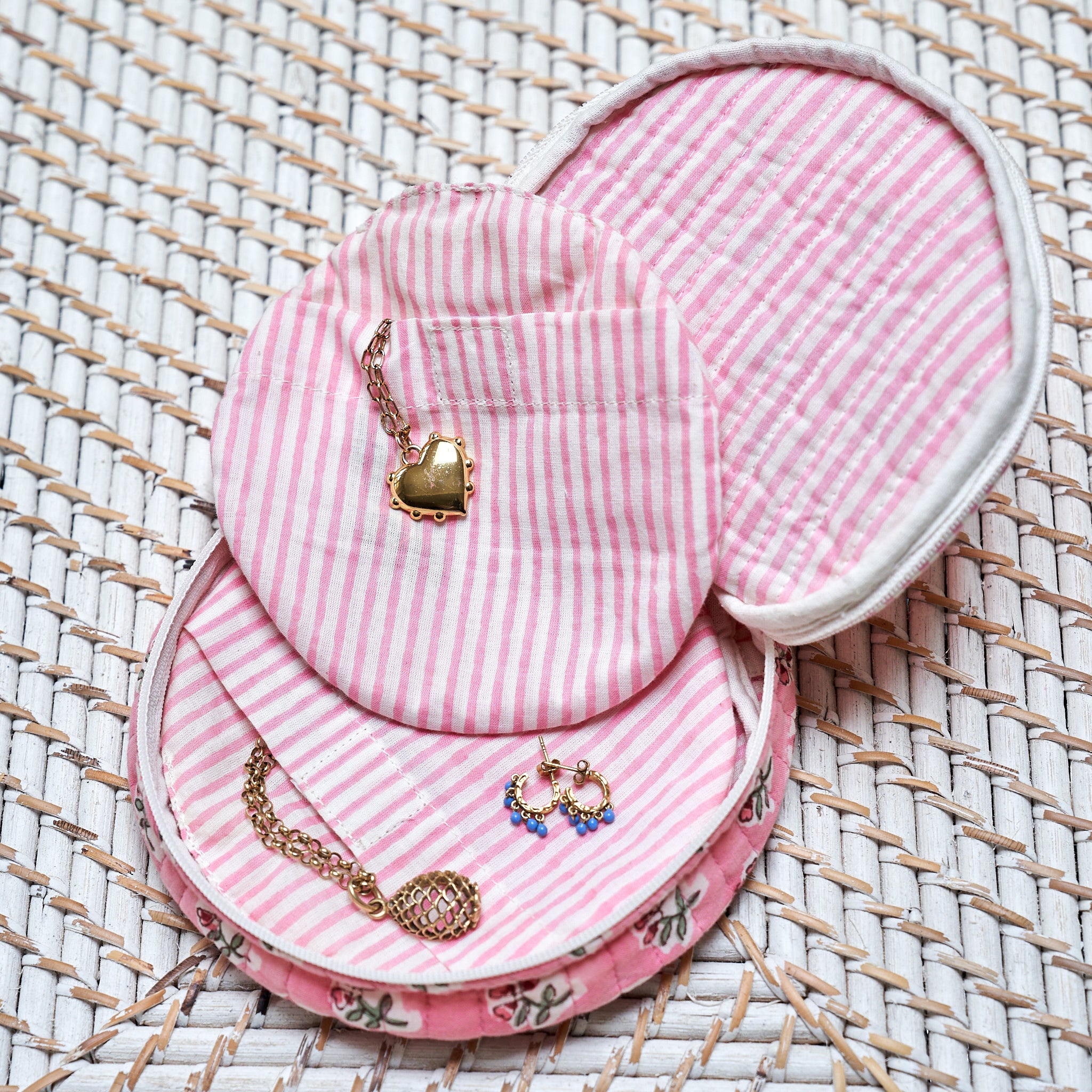 Rose Ditsy Jewellery Pouch