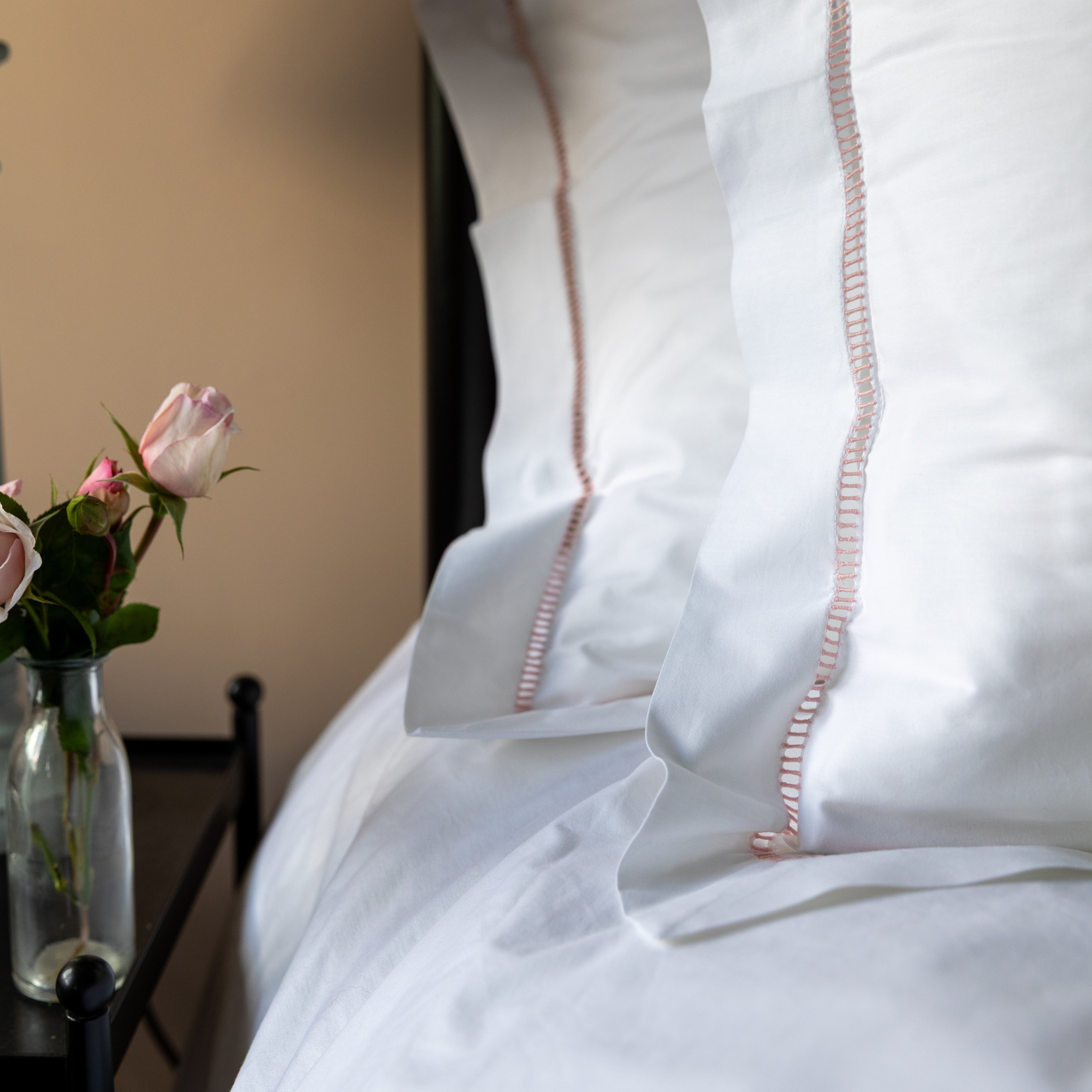Pink Ladderstitch Pillowcase
