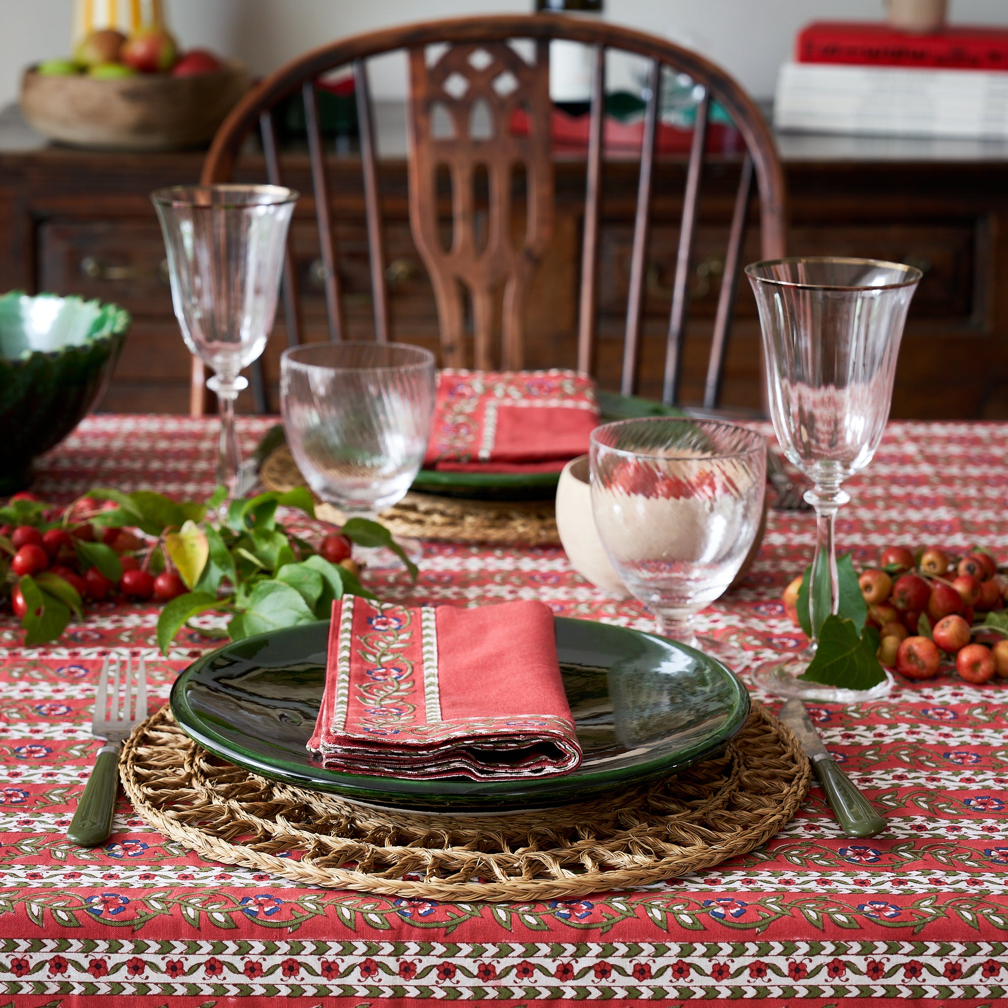 Folk Napkins - Set of 4