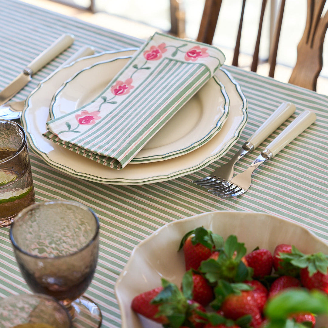 Suzani Stripe Tablecloth