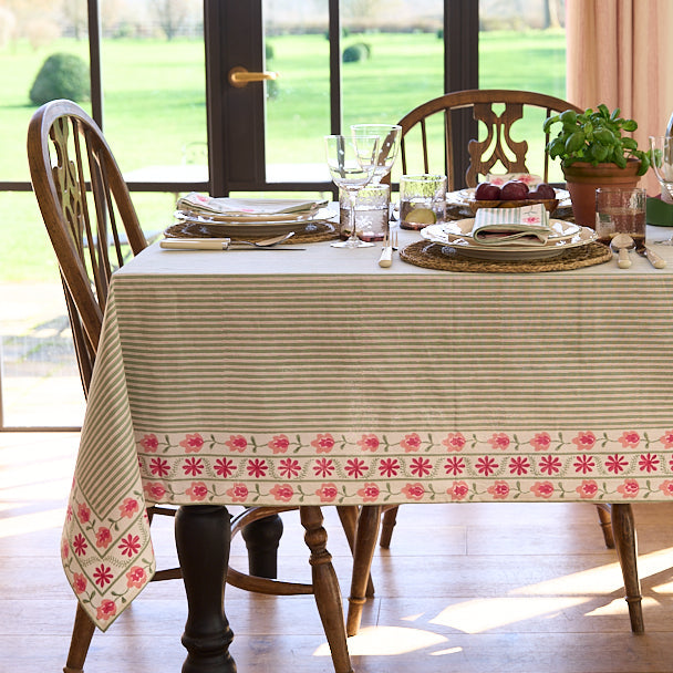 Suzani Stripe Tablecloth