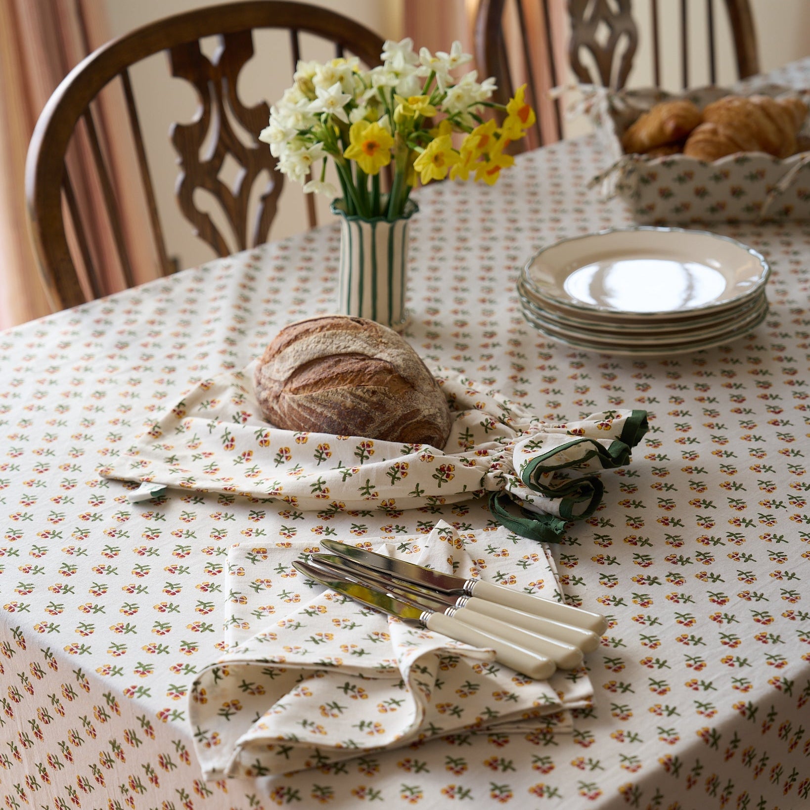 Yellow Ditsy Bread Bag