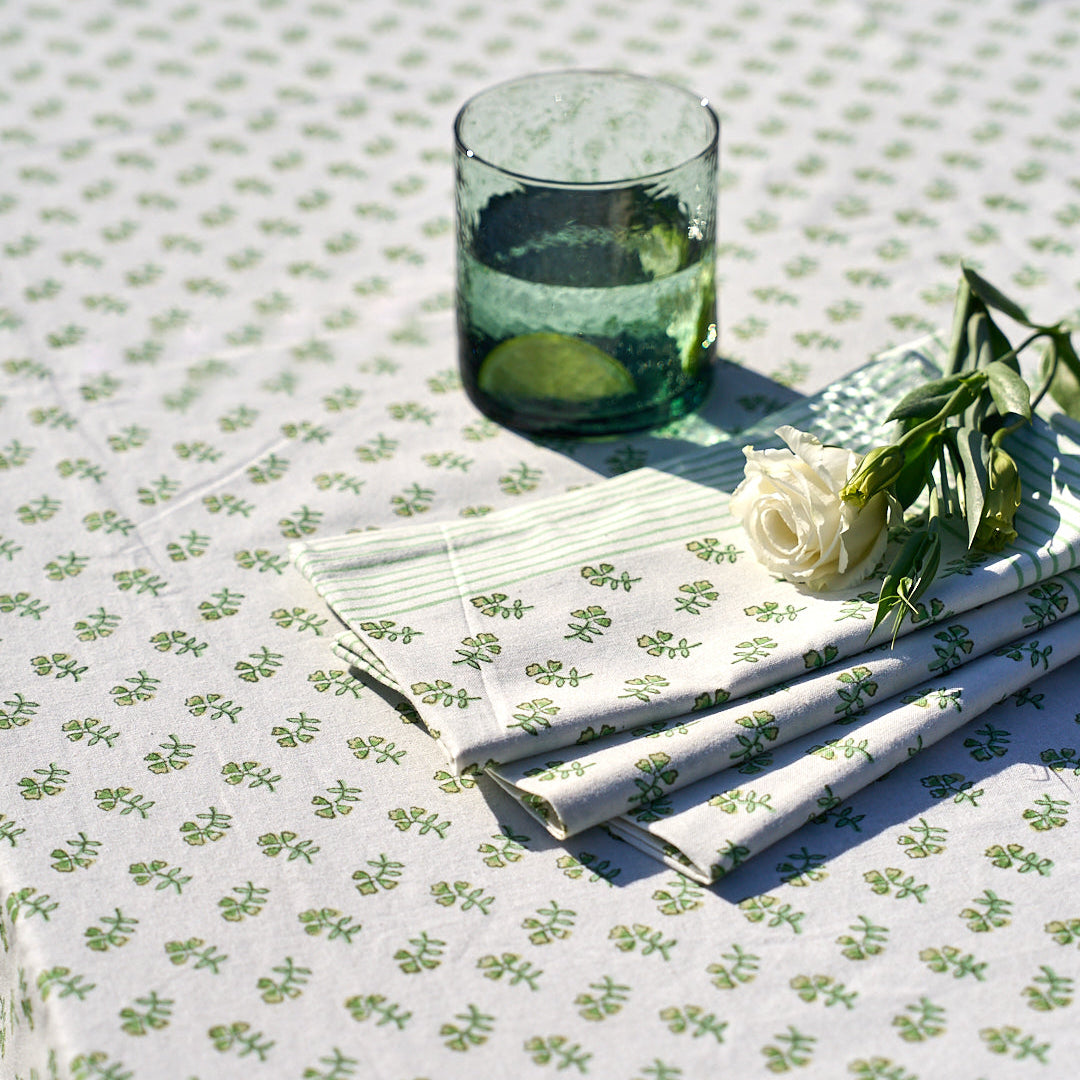 Green Ditsy Napkin - Set of 4