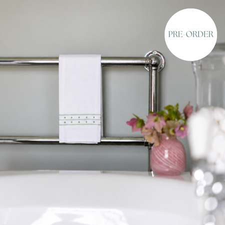Green Matilda Linen Hand Towel