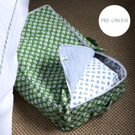 Apple Green Ditsy Underbed Storage Bag