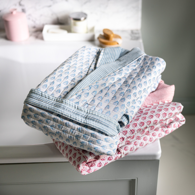 Adult Blue Pomily Dressing Gown