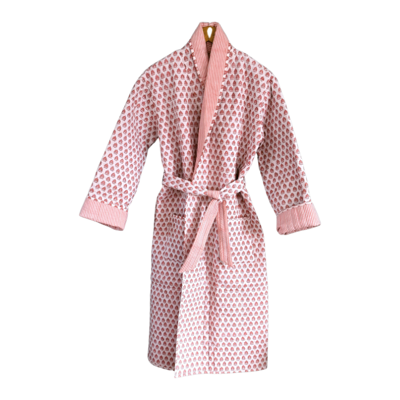 Adult Pink Pomily Dressing Gown