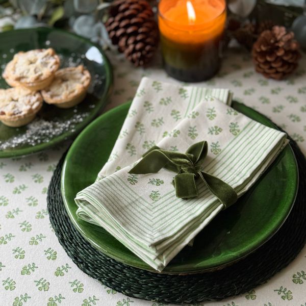 Green Ditsy Napkin - Set of 4