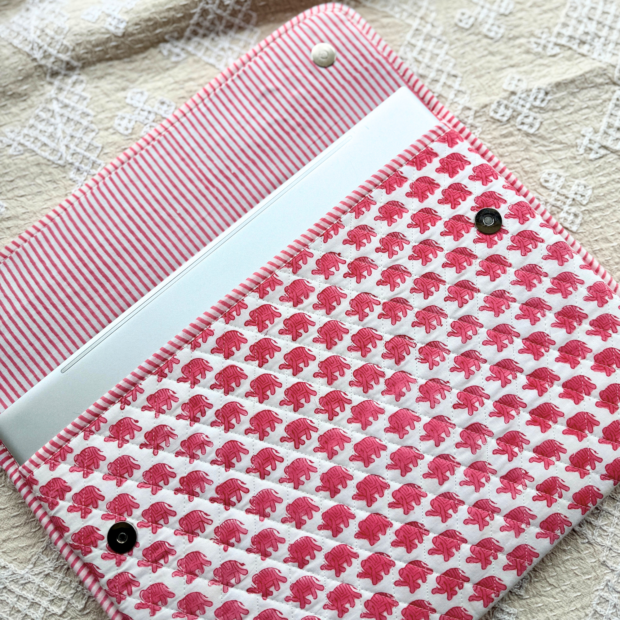 Pink Elephant Laptop Case