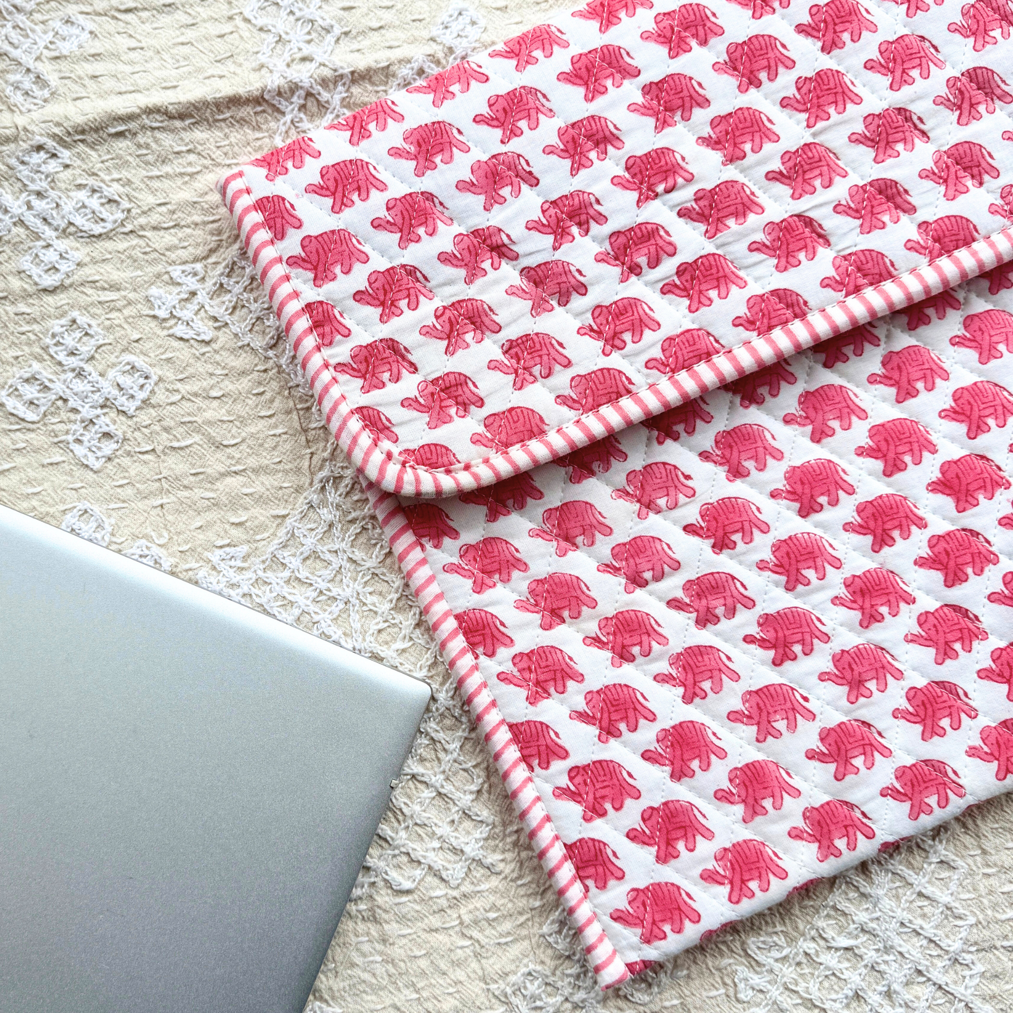Pink Elephant Laptop Case