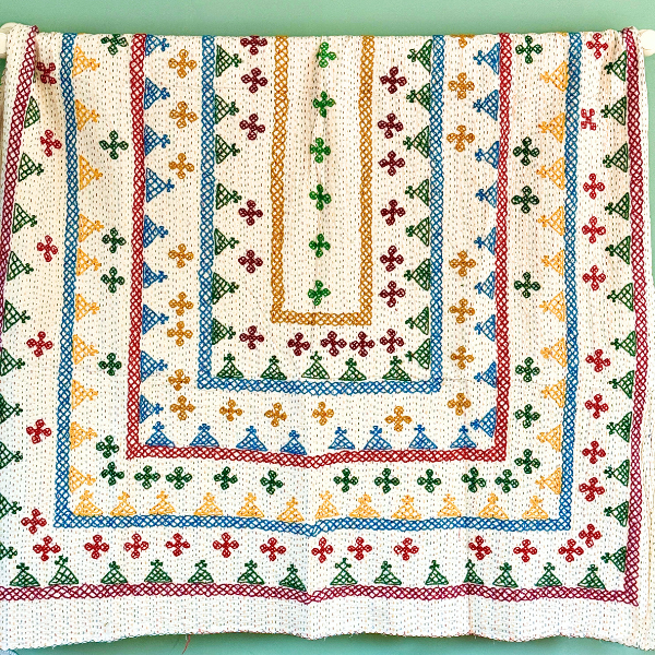 SINGLE KANTHA  - PINK, GREEN, RED, BLUE, YELLOW