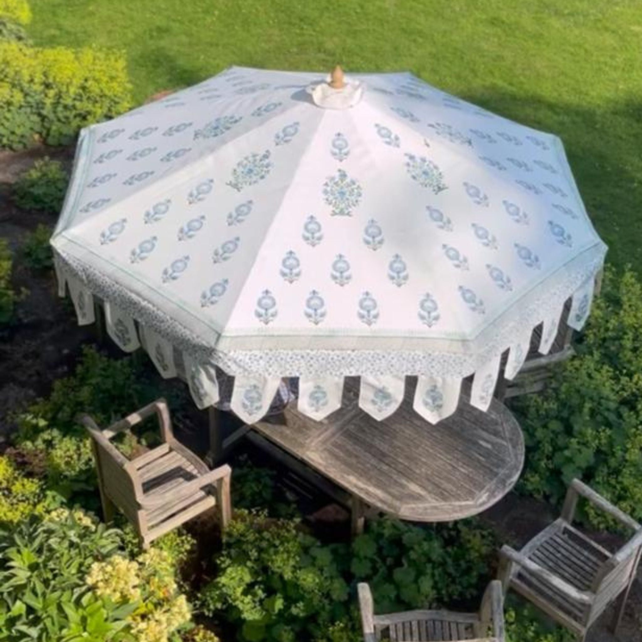 Blue Green Parasol Umbrella
