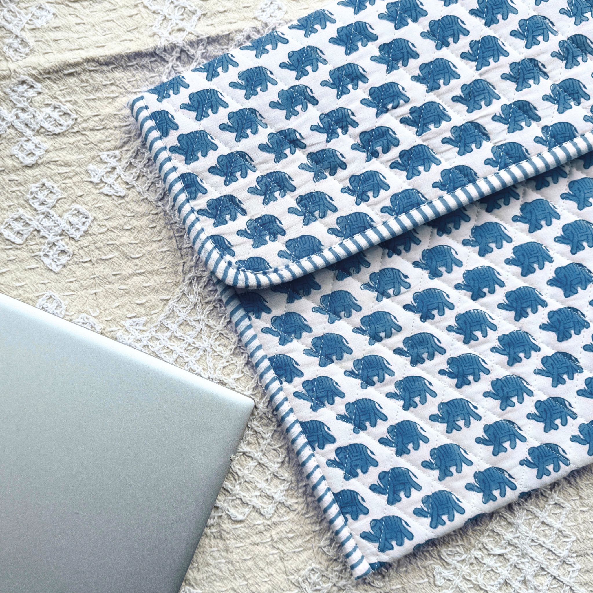 Blue Elephant Laptop Case