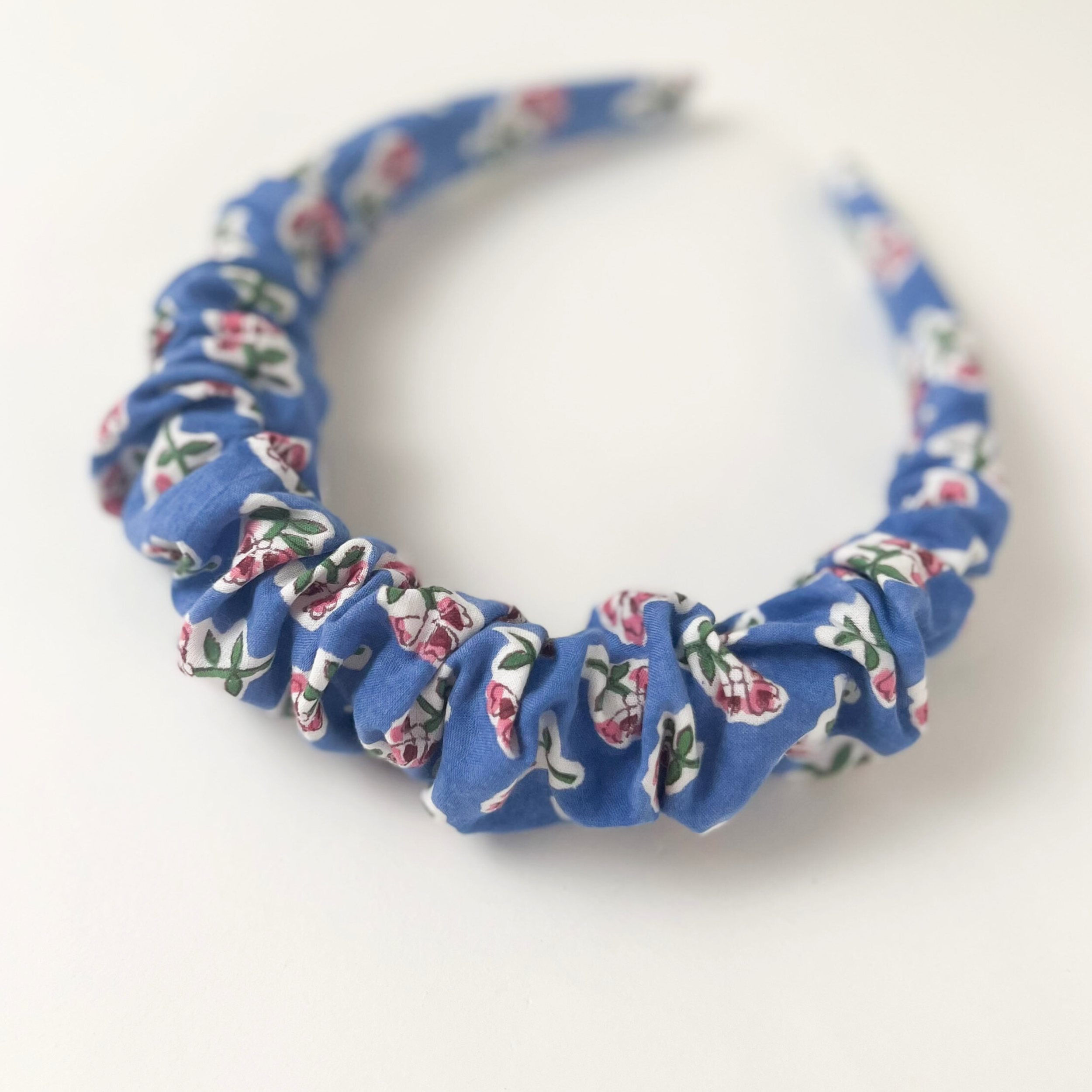 Azure Blue Ditsy Hairband