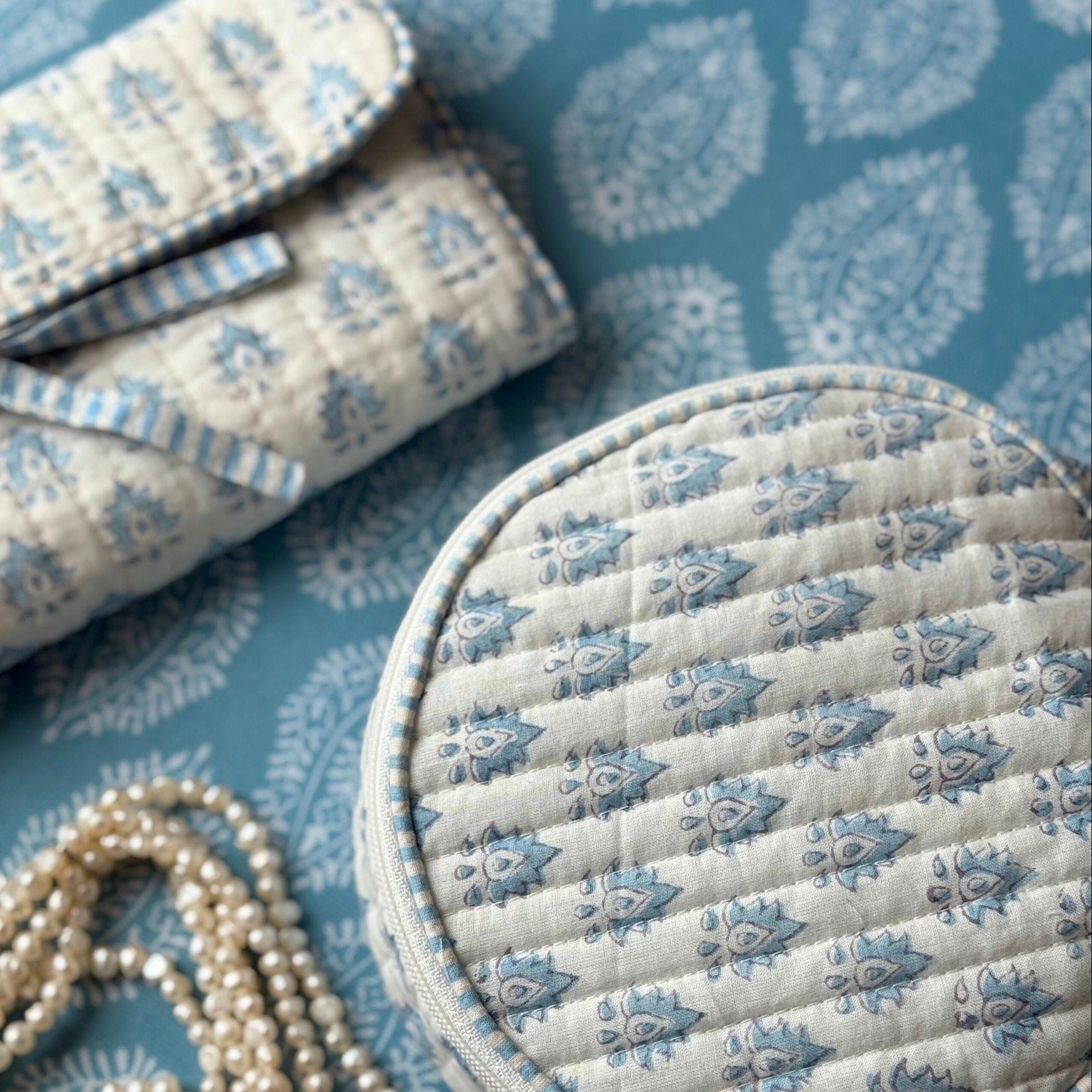 Blue Pomily Jewellery Pouch