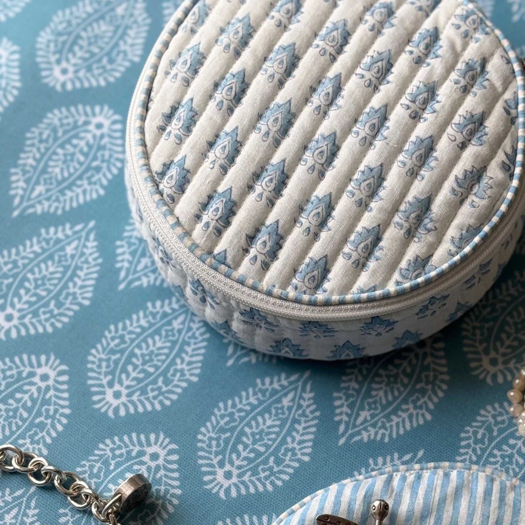 Blue Pomily Jewellery Pouch