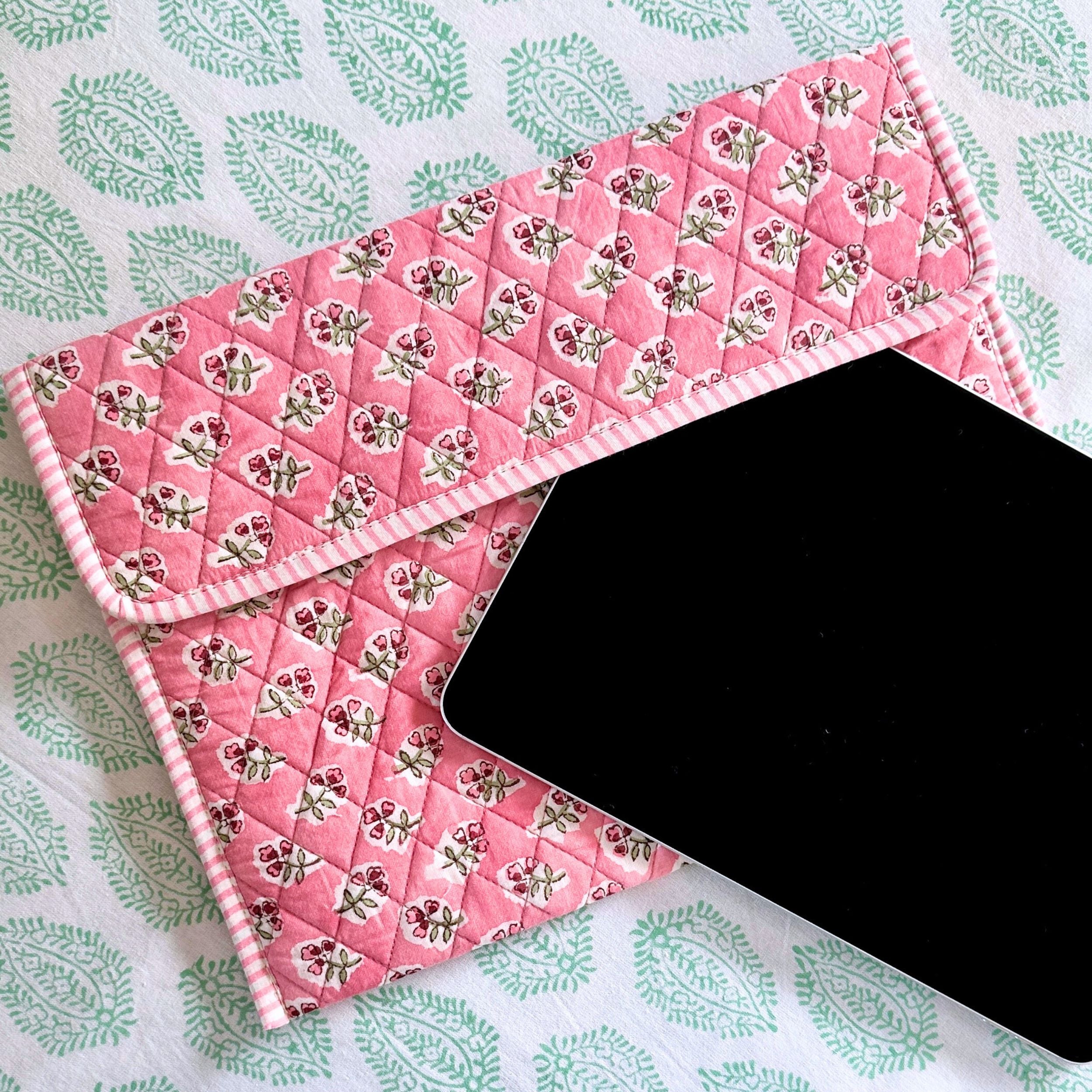 Rose Ditsy Quilted iPad Cover