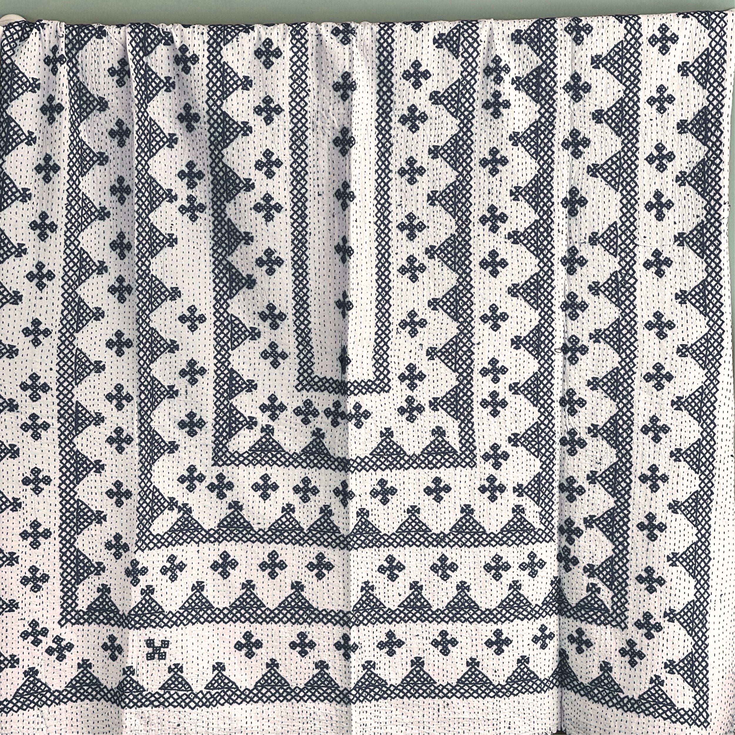 SINGLE KANTHA -  NAVY BLUE (pairs available)
