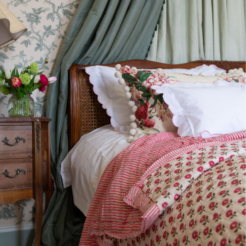 Pink Scallop Baby / Boudoir Pillowcase
