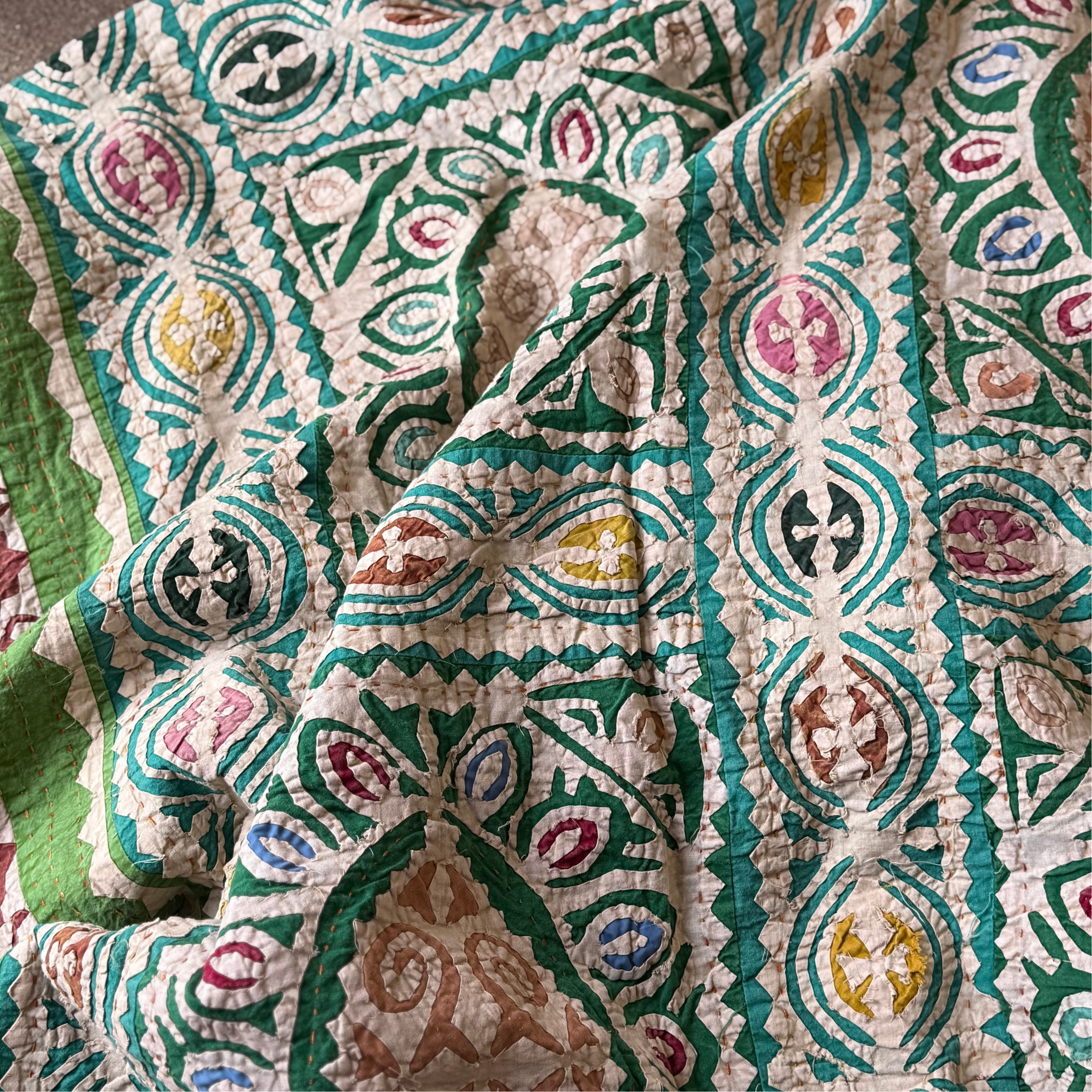 Coloured Cutwork Bedspreads