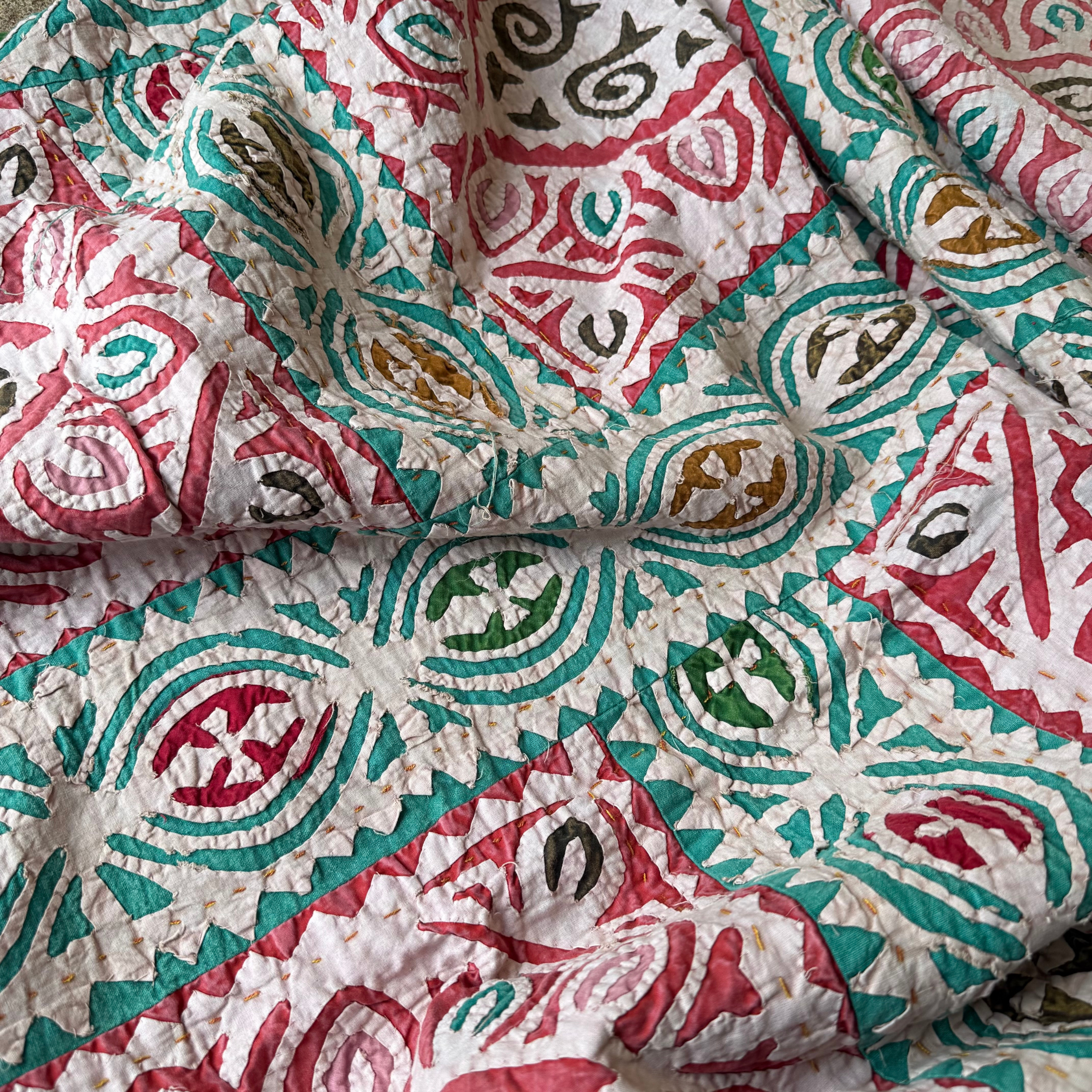 Coloured Cutwork Bedspreads