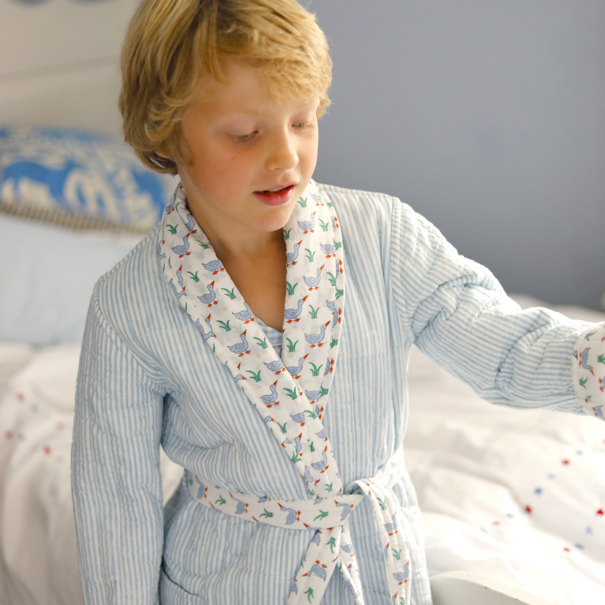 Children s Blue Duck Dressing Gown