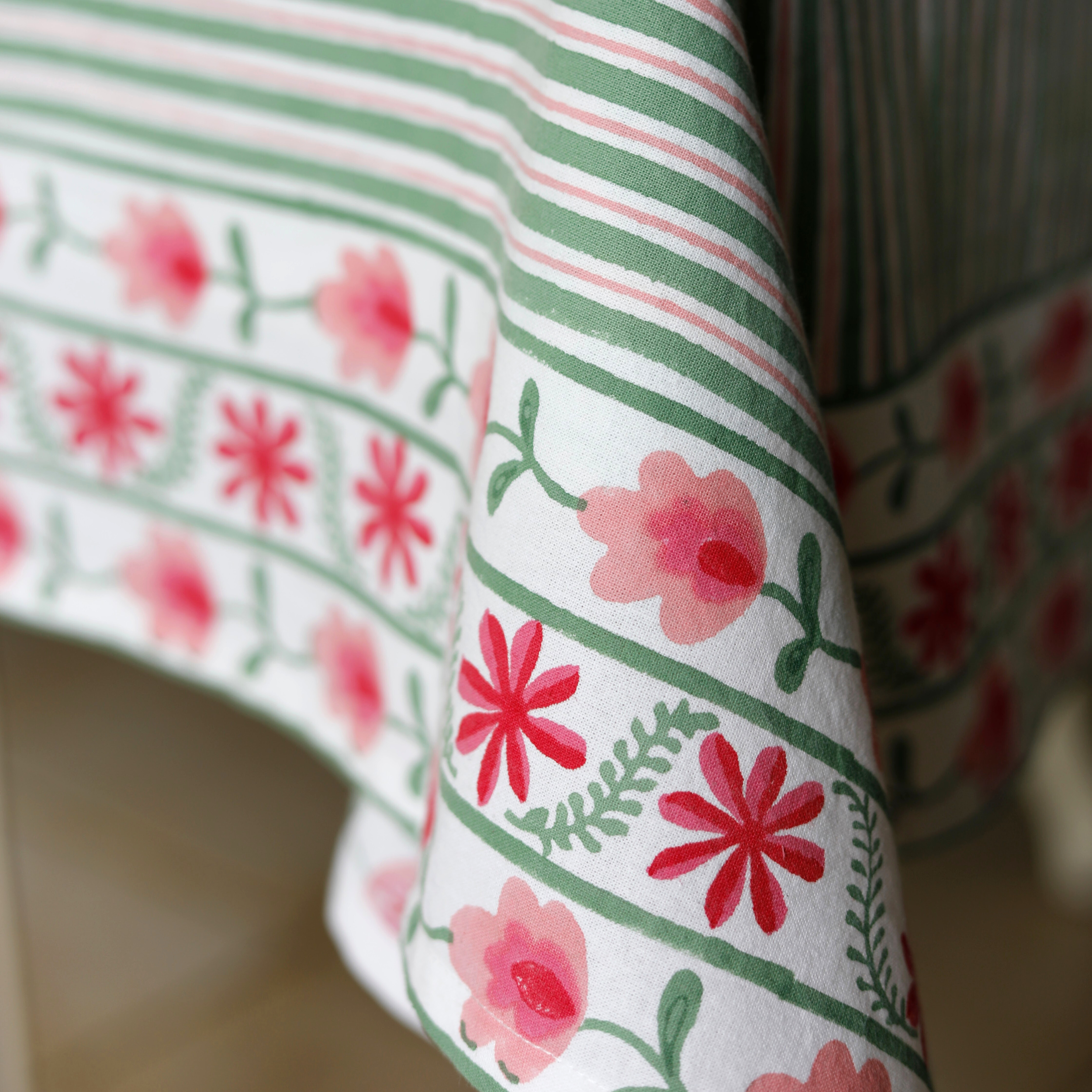 Suzani Stripe Tablecloth