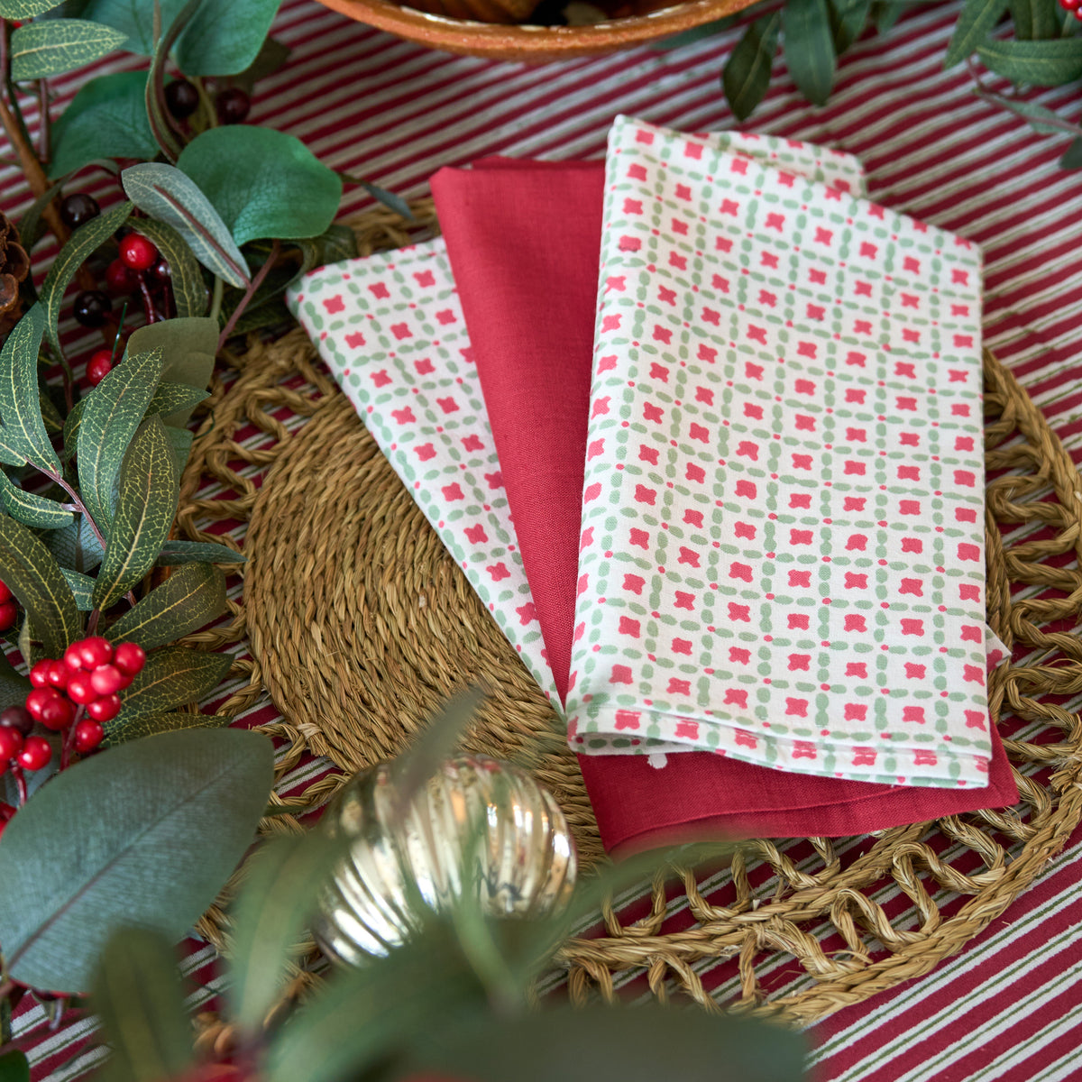 Criss Cross Napkins - Set of 4