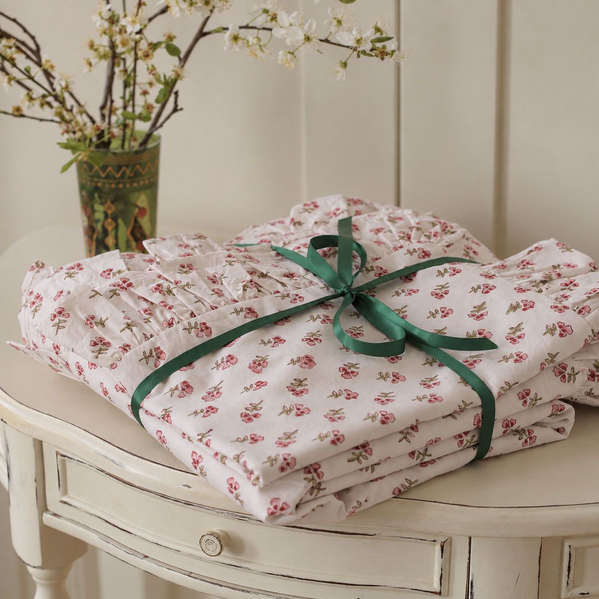 Pink Ditsy Duvet Cover