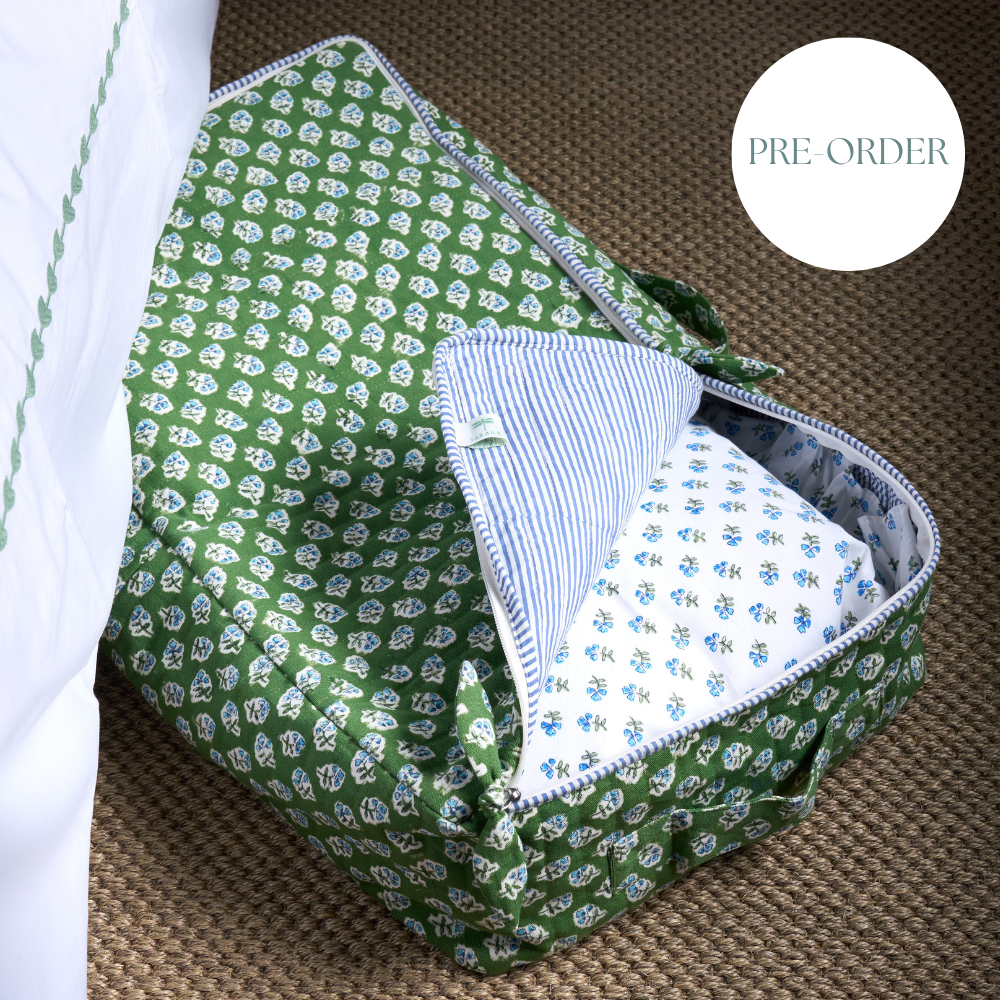 Apple Green Ditsy Underbed Storage Bag
