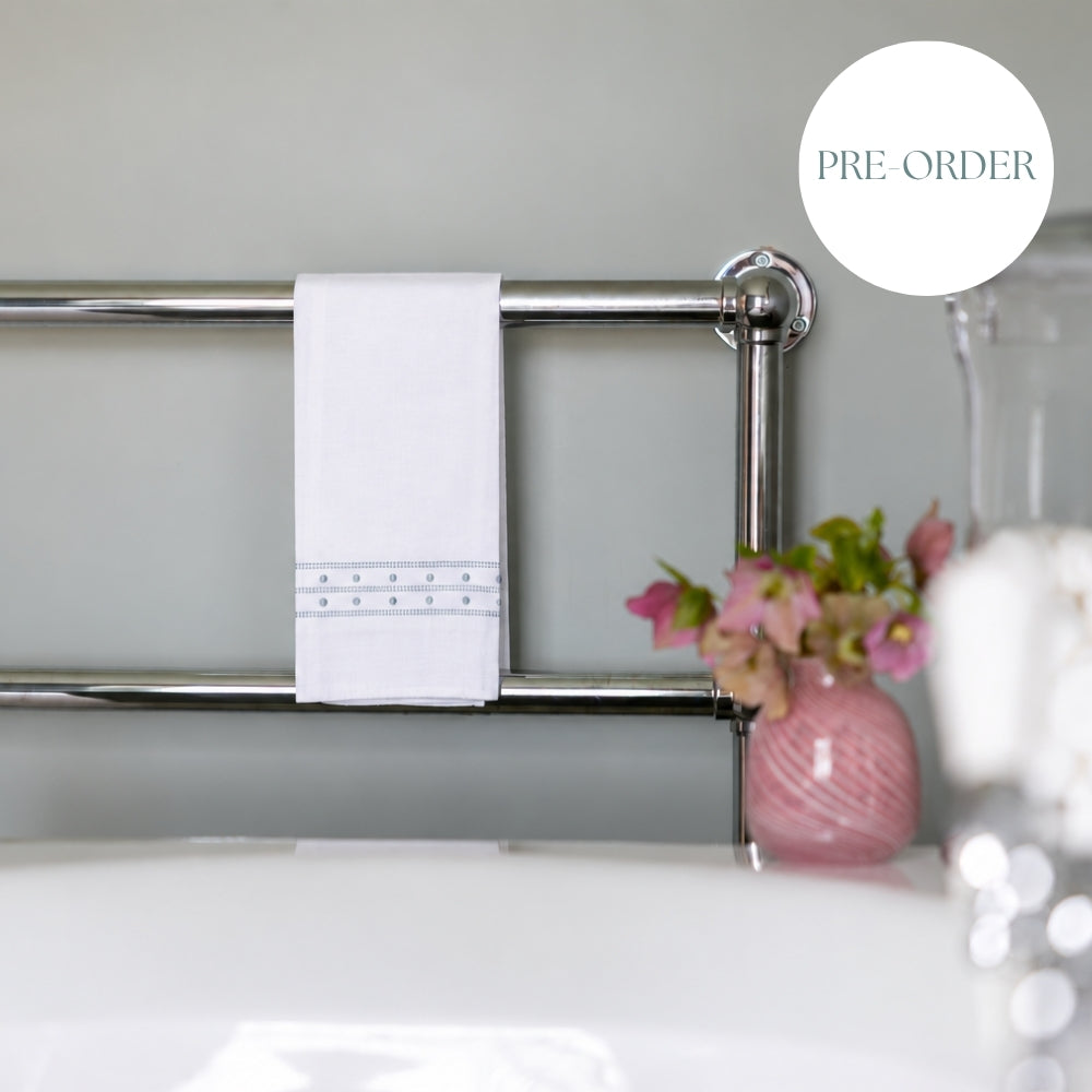 Blue Matilda Linen Hand Towel