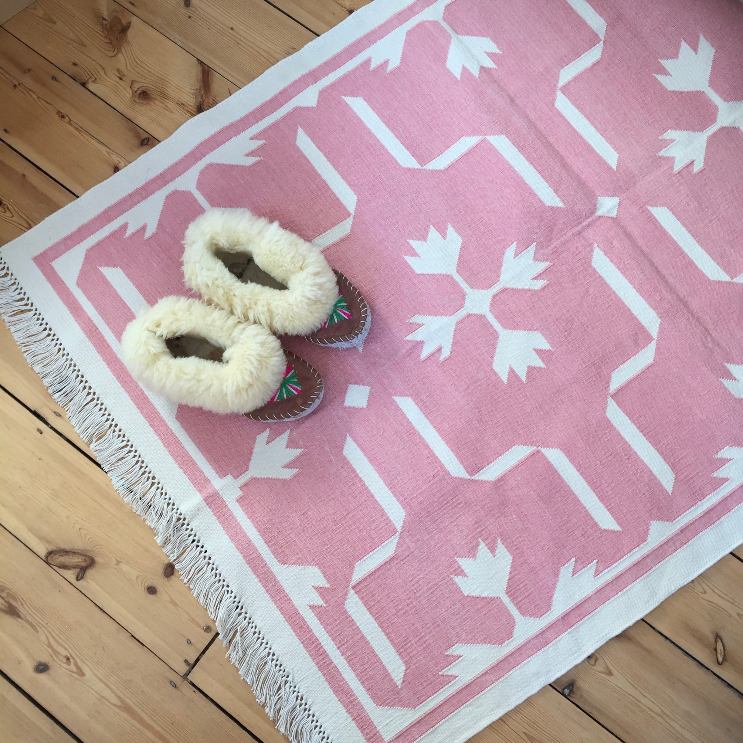Pink Floral Rug