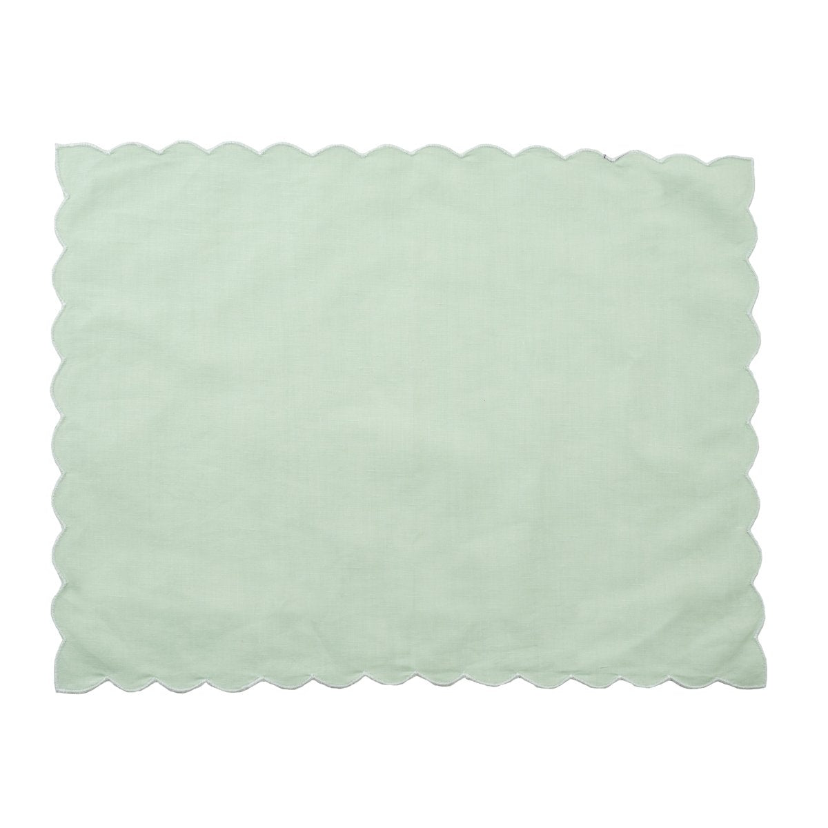 Green Scallop Placemat - Set of 4