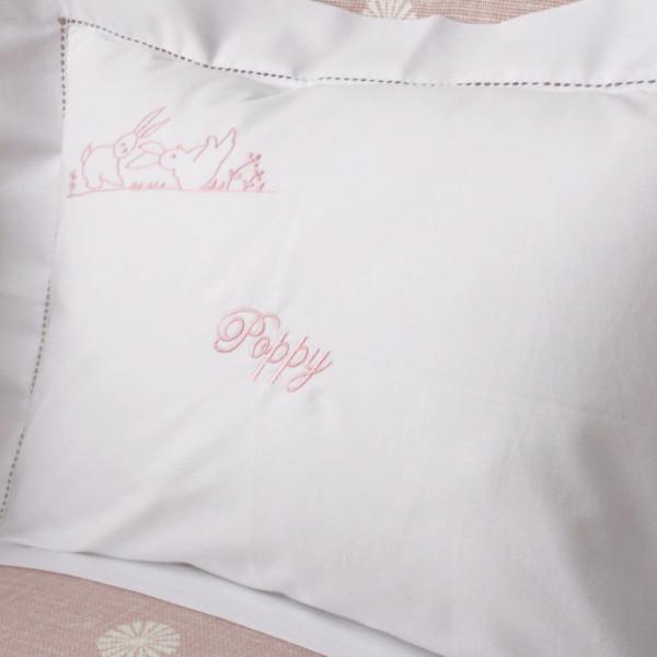 Pink Bunnies Baby / Boudoir Pillowcase