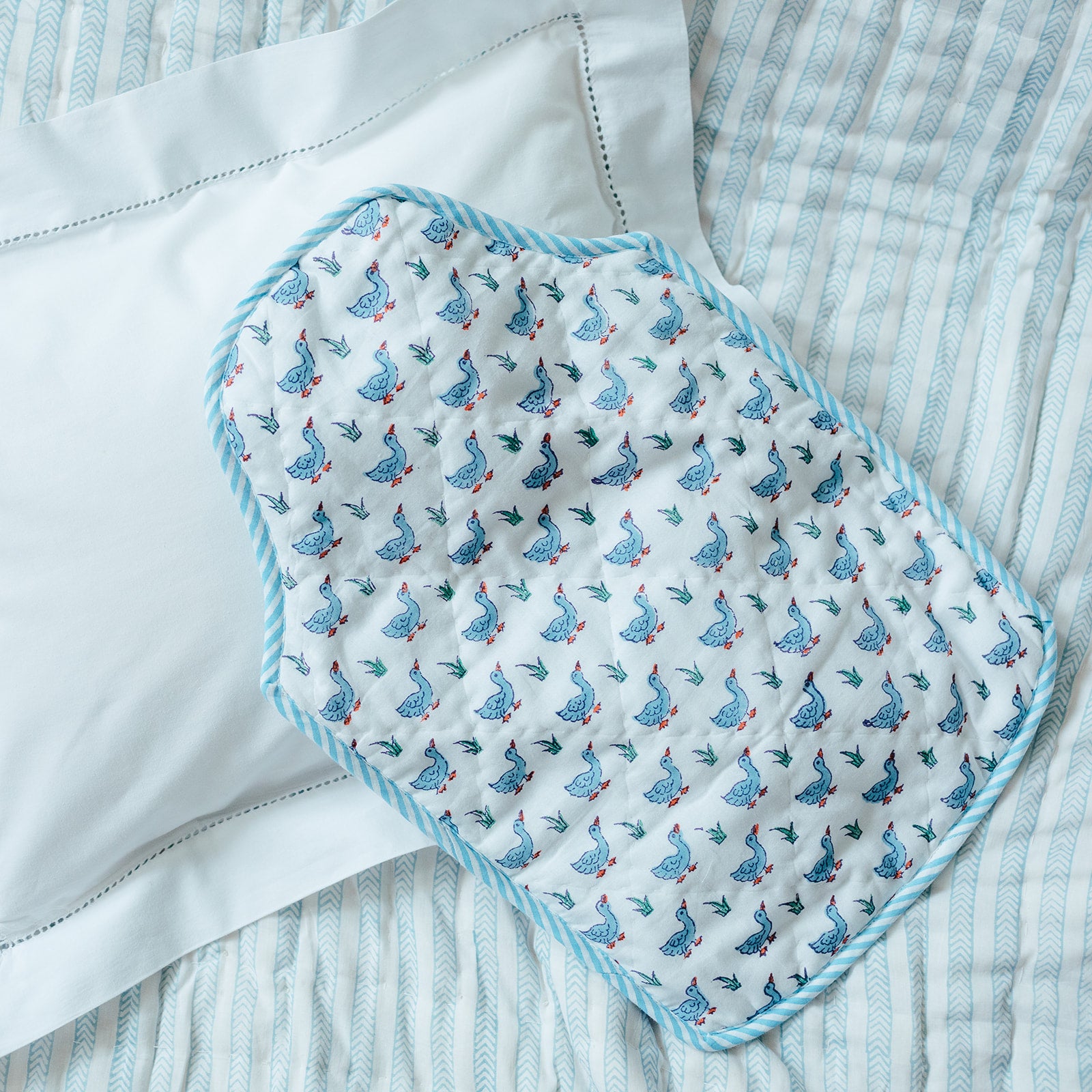 Blue Duck Hot Water Bottle Cover